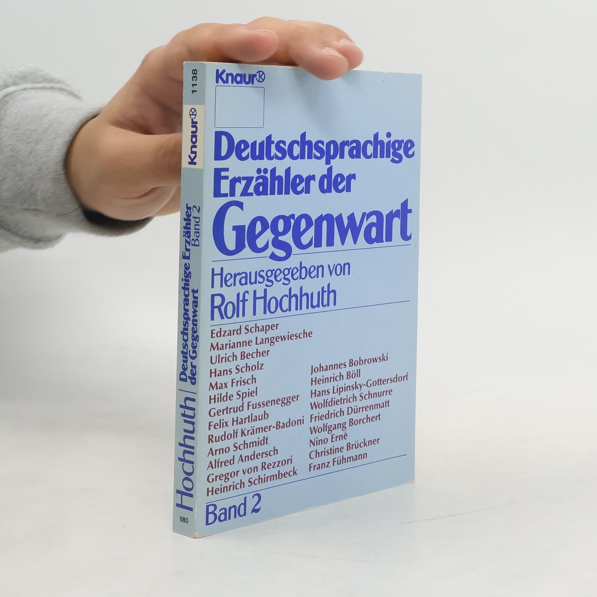 Rolf Hochhuth Deutschsprachige Erzähler der Gegenwart