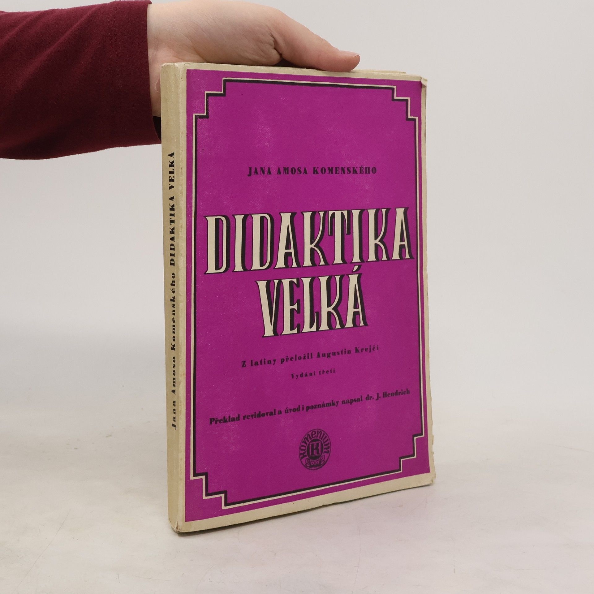 Jan Amos Komenský Didaktika velká