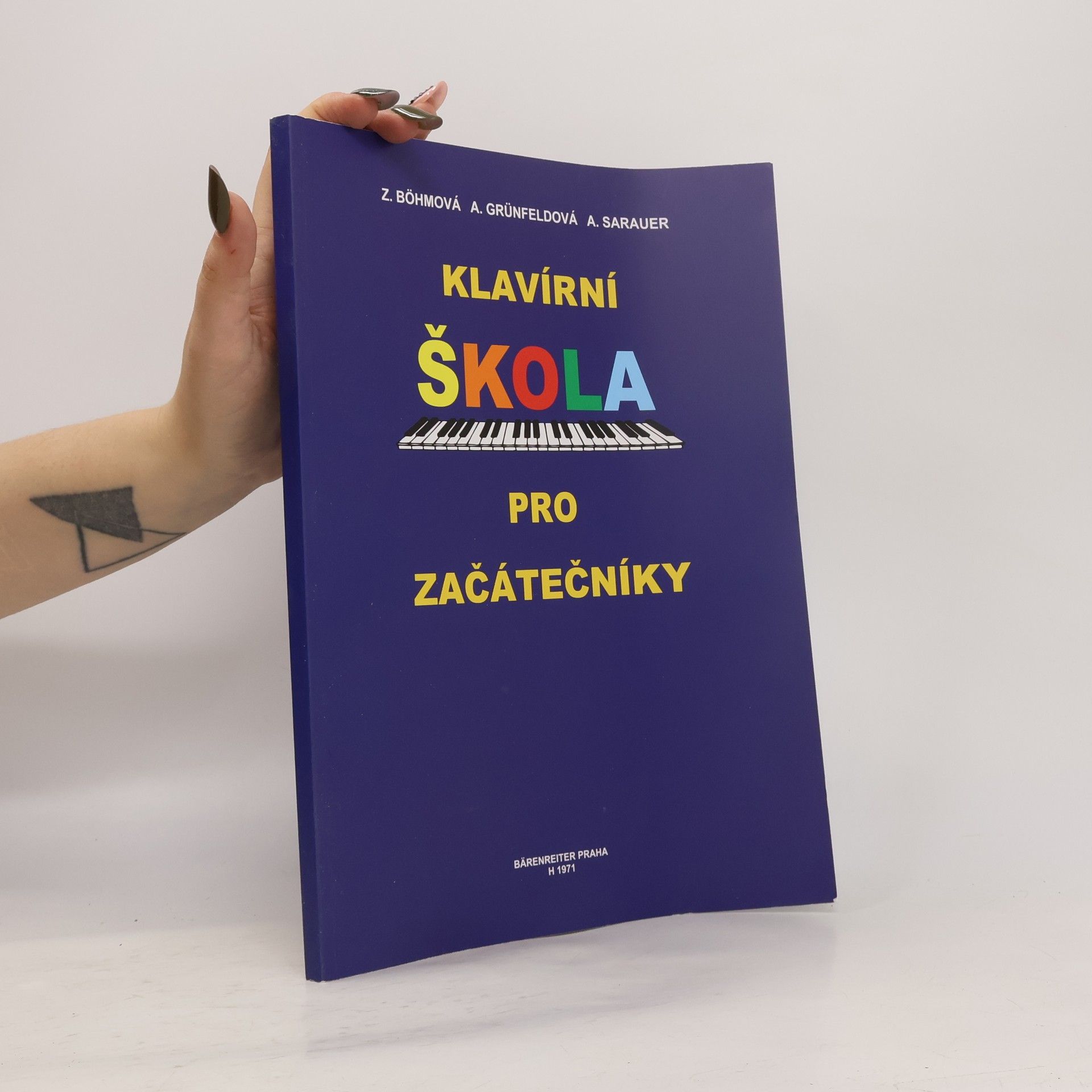 Zdeňka Bohmová Klavírní škola pro začátečníky