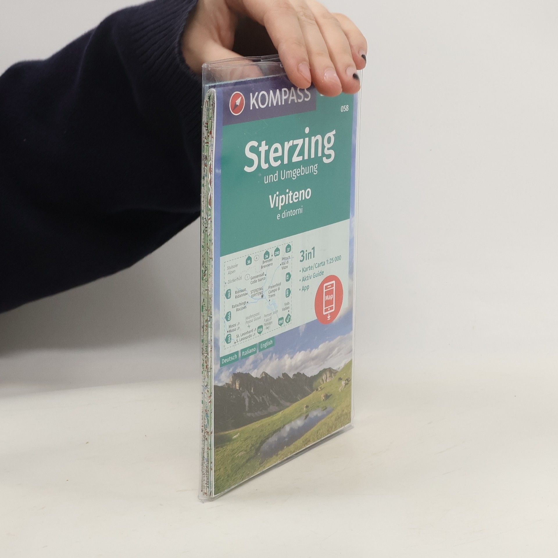 Kompass Karten GmbH KOMPASS Wanderkarte 058 Sterzing und Umgebung, Vipteno e dintorni 1:25.000