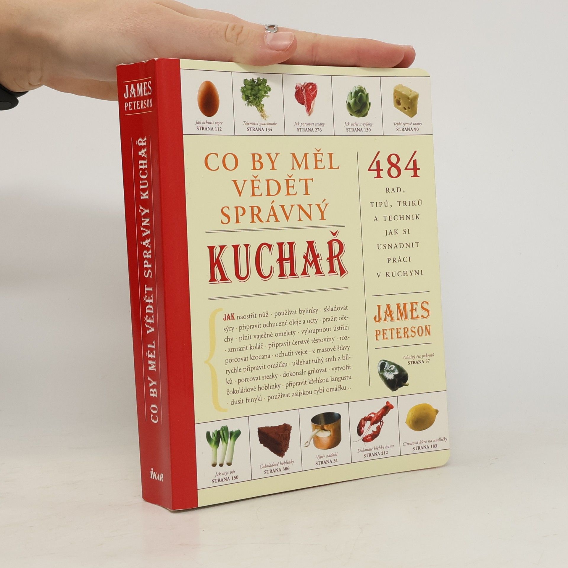 James Peterson Co by měl vědět správný kuchař : 484 rad, tipů, triků a technik jak si usnadnit práci v kuchyni