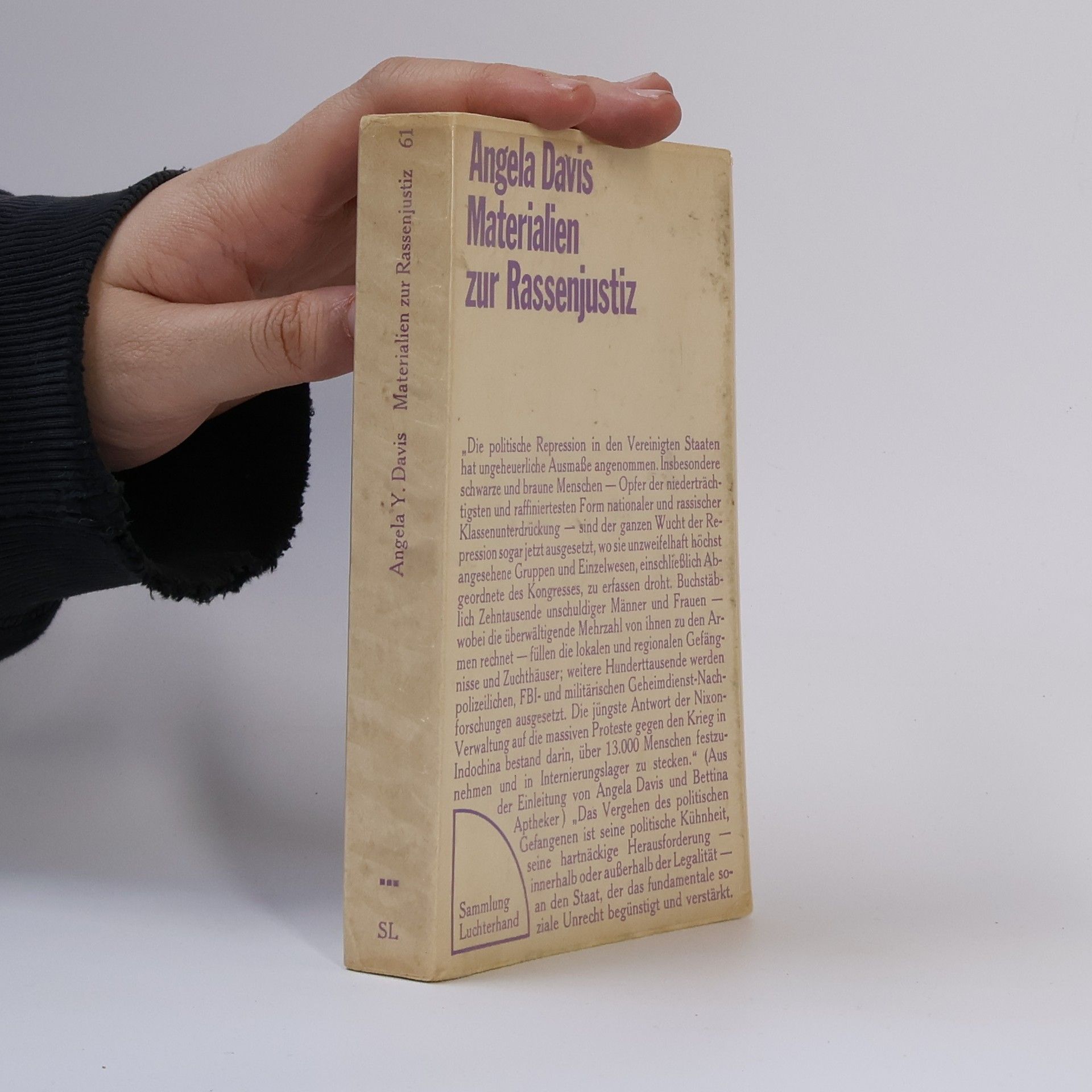 Angela Davis Materialien zur Rassenjustiz