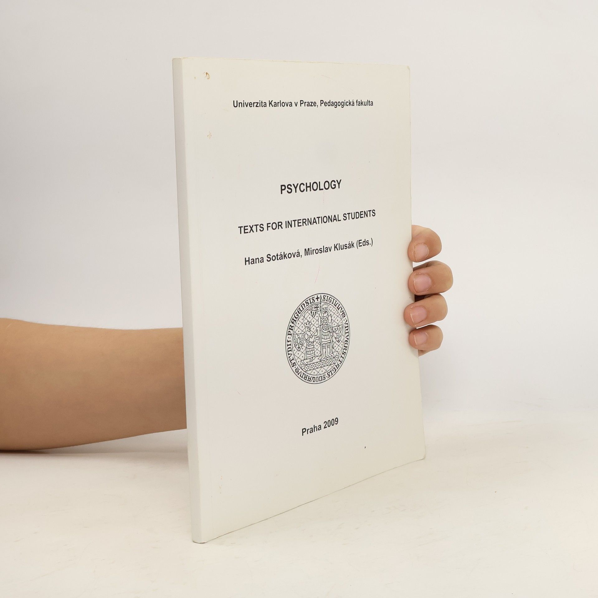 Hana Sotáková Psychology. Texts for international studets