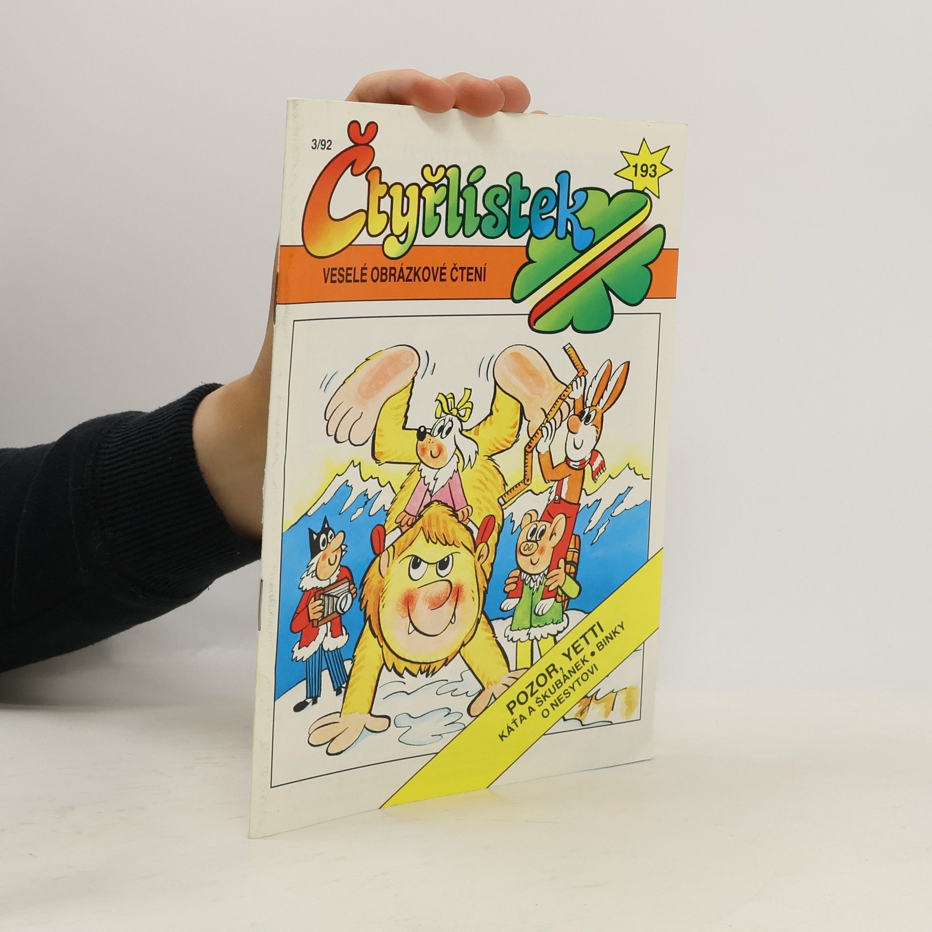 Kolektiv autorů Čtyřlístek 193. 3/1992. Pozor, Yetti
