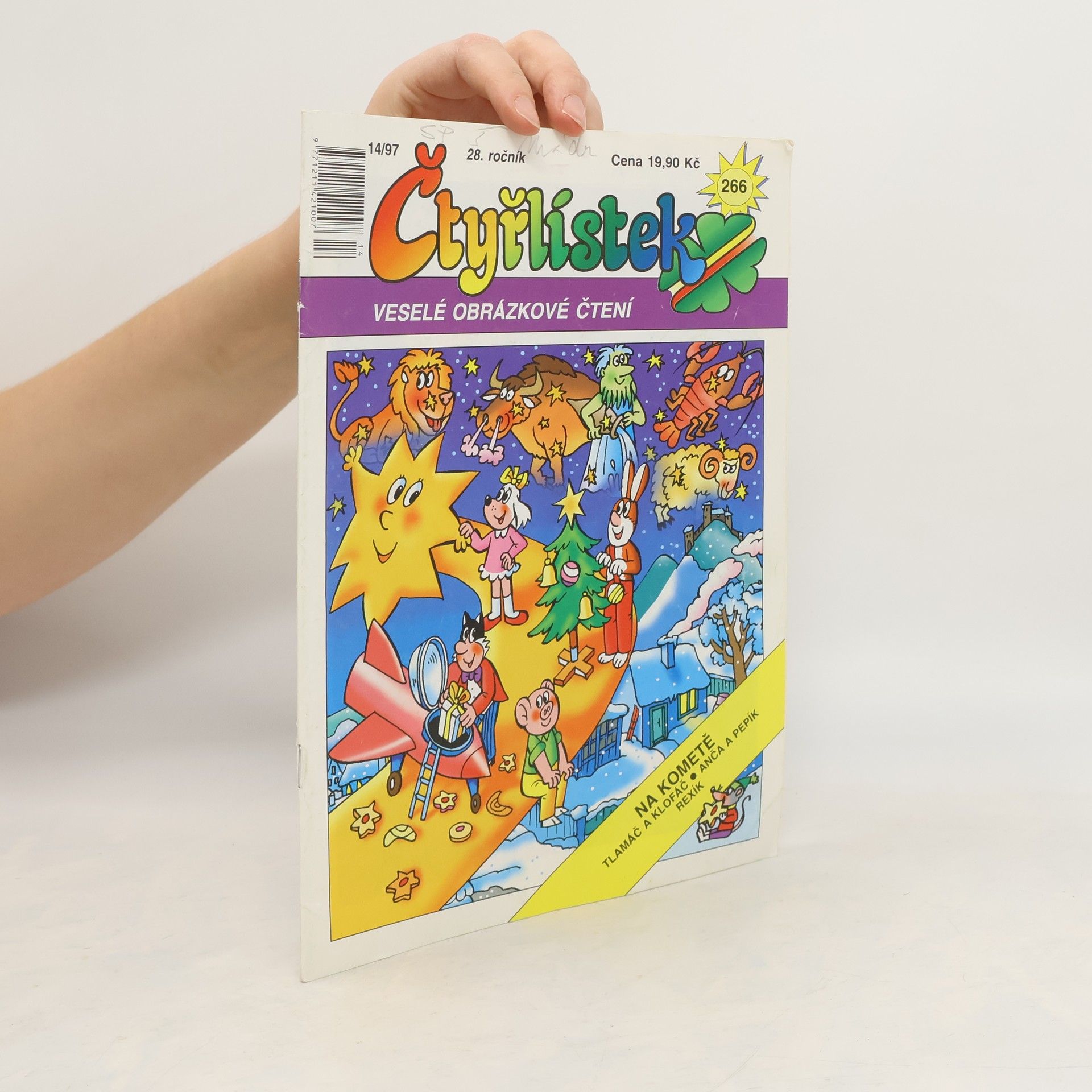 Collectif d'auteurs Čtyřlístek na kometě. Čtyřlístek 266. Číslo 14/1997 ročník 28