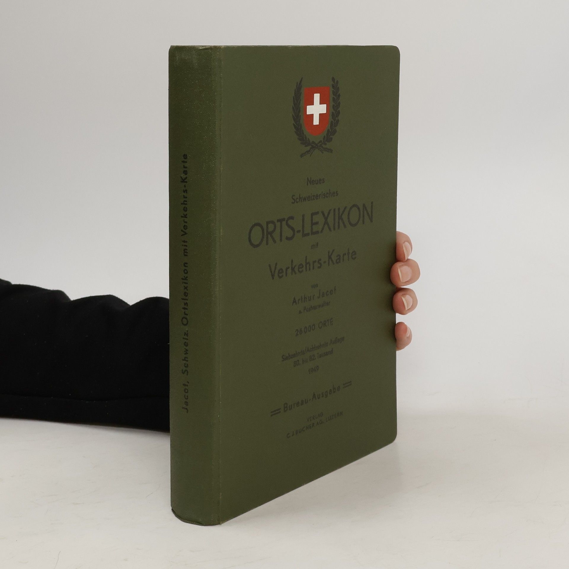 Arthur Jacot Neues schweizerisches Orts-Lexikon mit Verkehrs-Karte