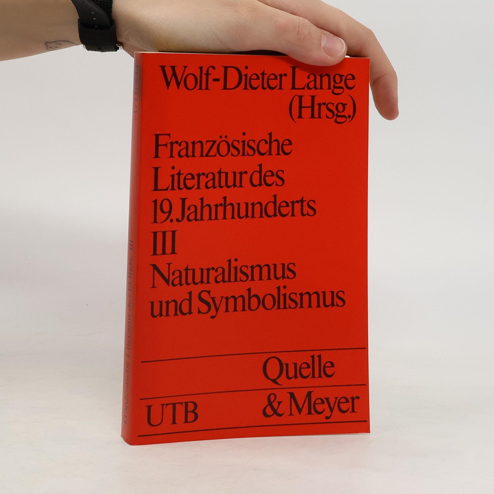 Wolf Dieter Lange Französische Literatur des 19. Jahrhunderts