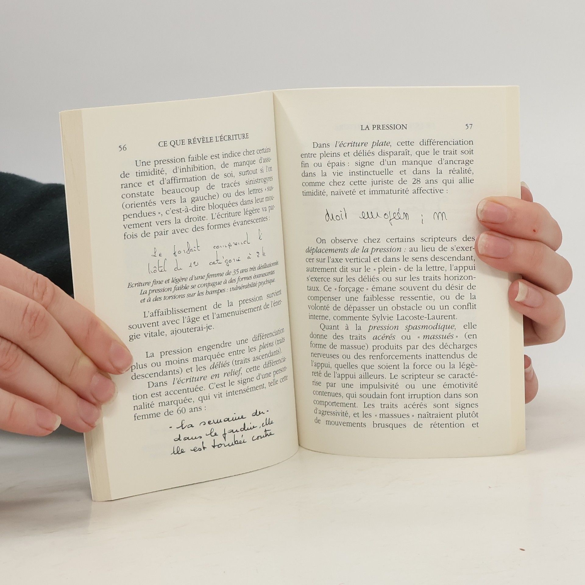 Christophe Baroni Ce que révèle l'écriture