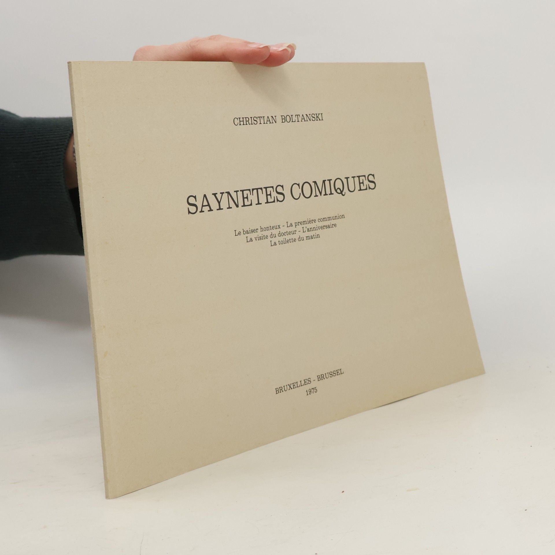 Christian Boltanski Saynetes Comiques