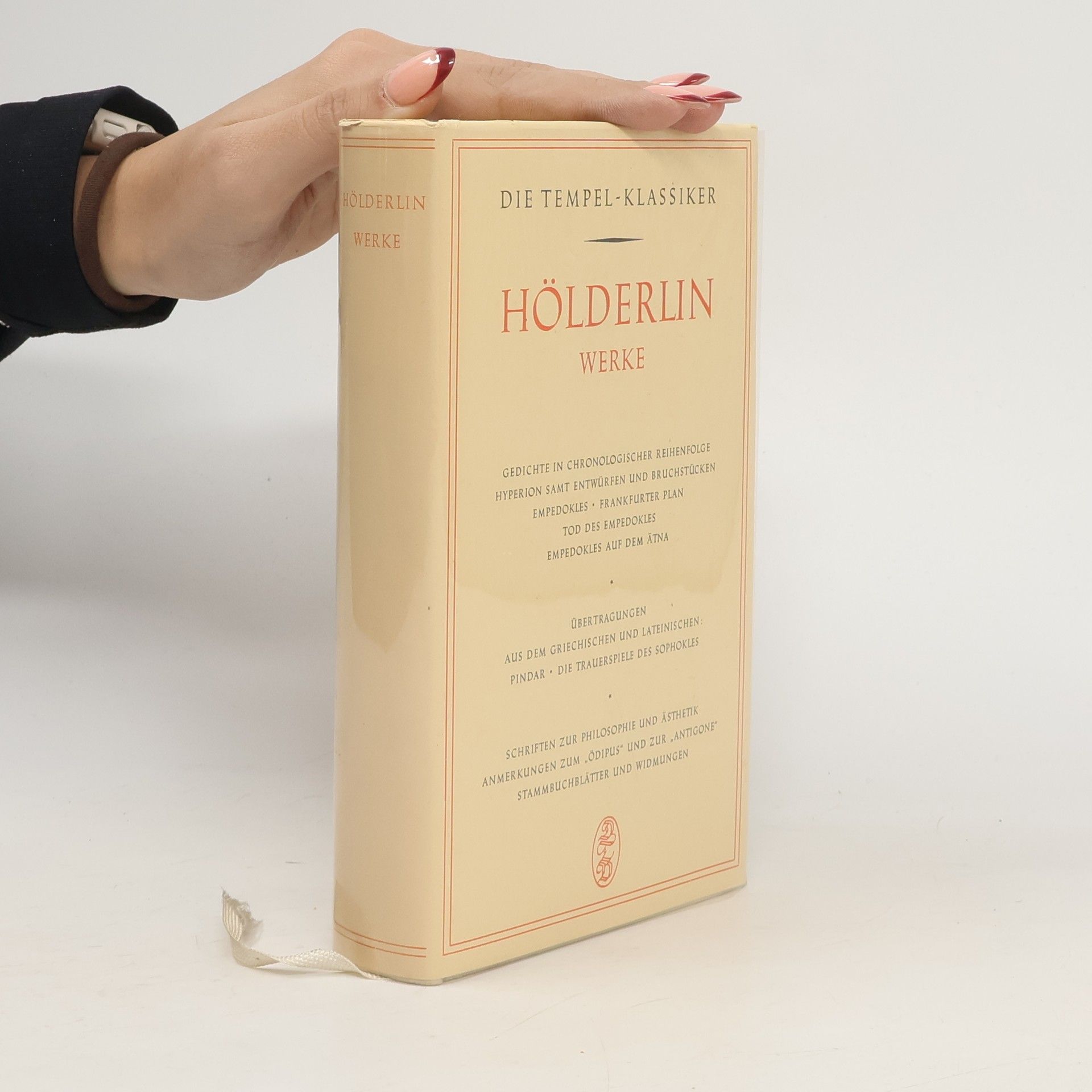 Die Tempel-Klassiker. Hölderlin Werke