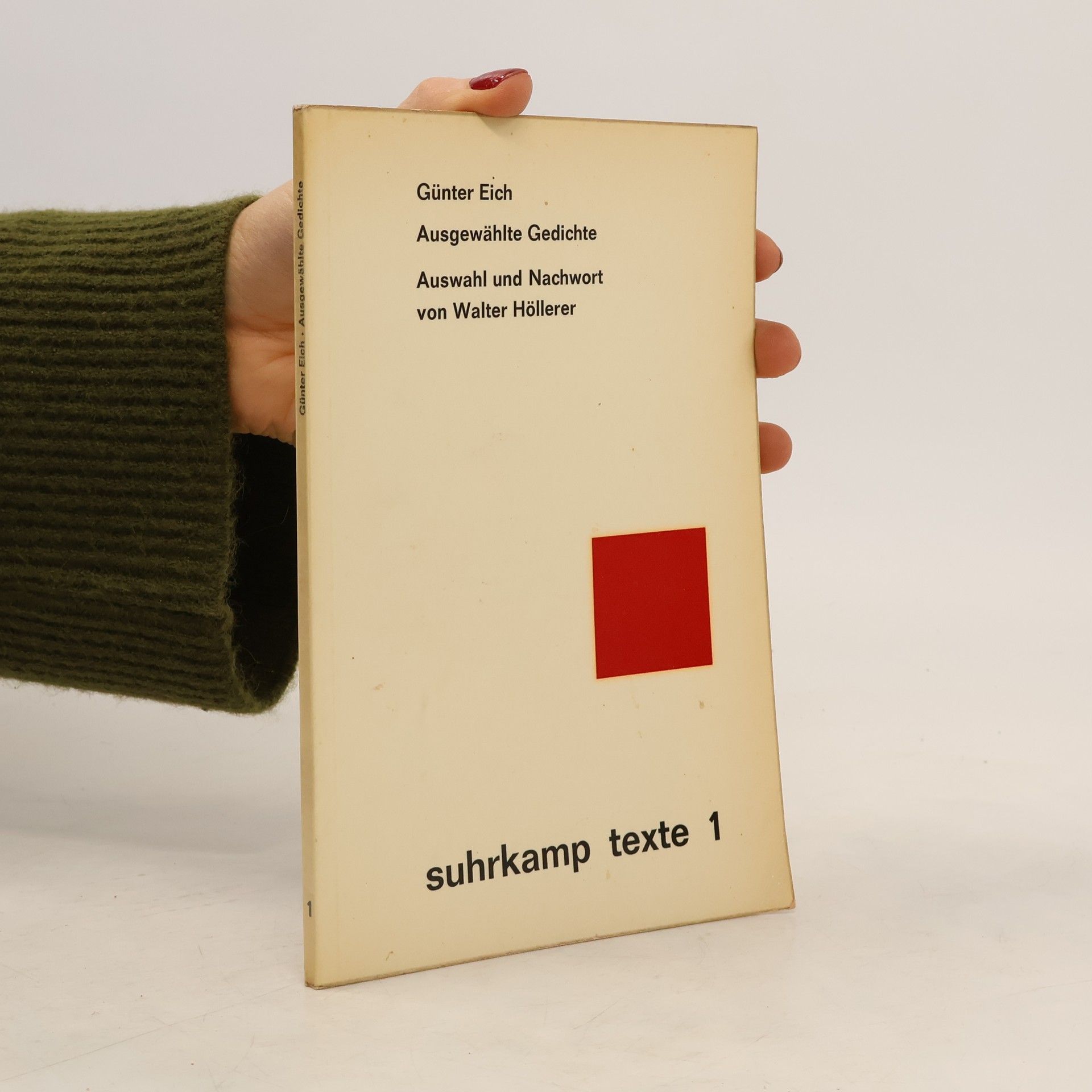 Günter Eich. Ausgewählte Gedichte