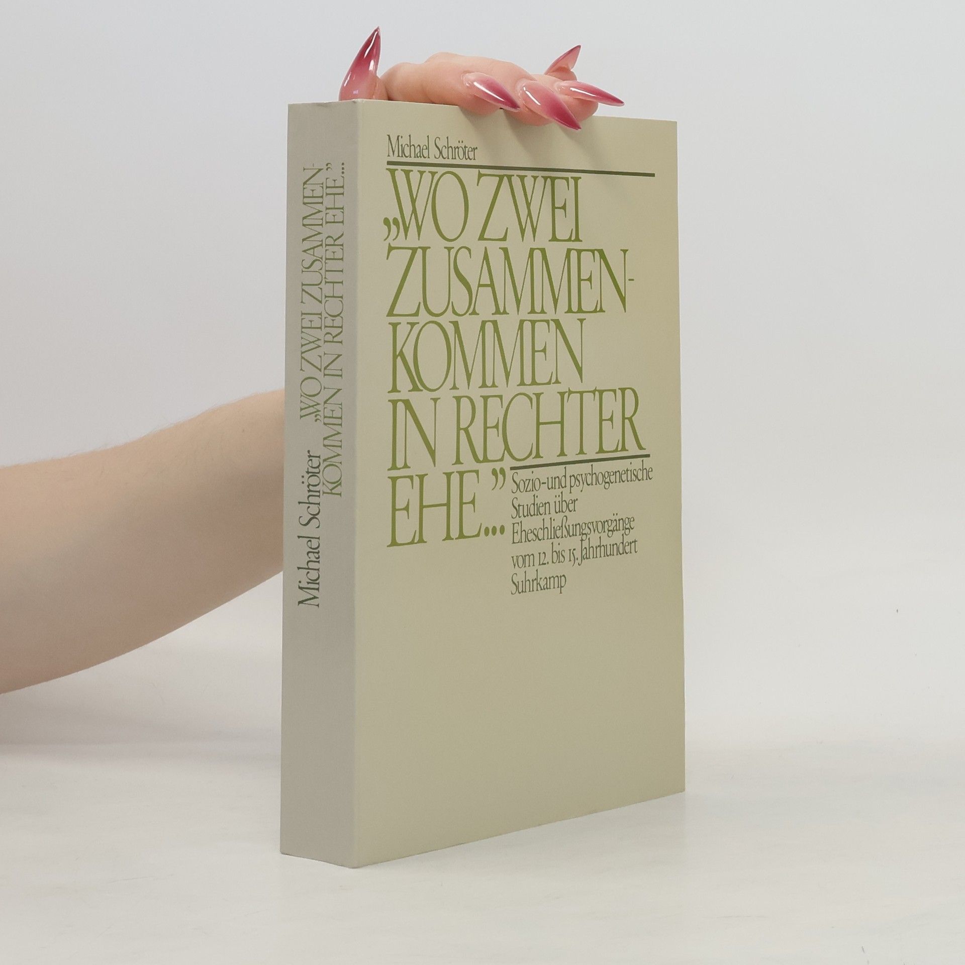 Michael Schröter "Wo zwei zusammenkommen in rechter Ehe"