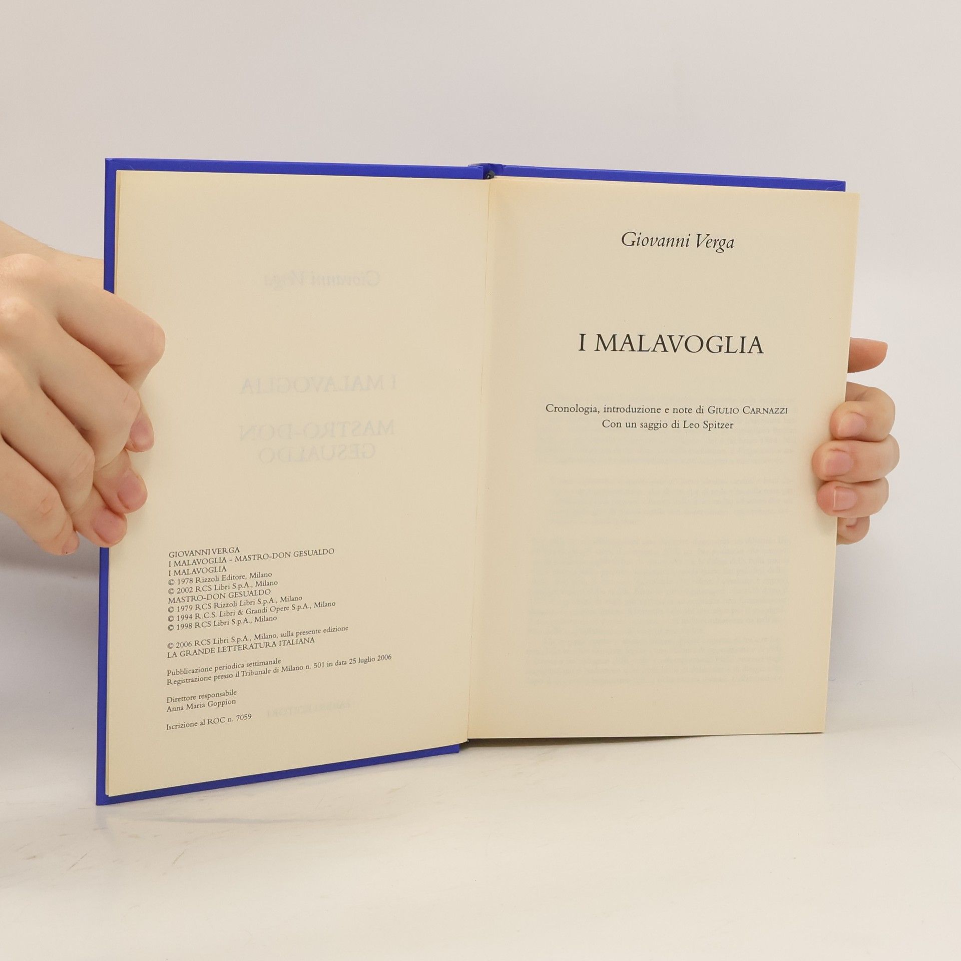 Giovanni Verga I Malavoglia. Mastro Don-Gesualdo