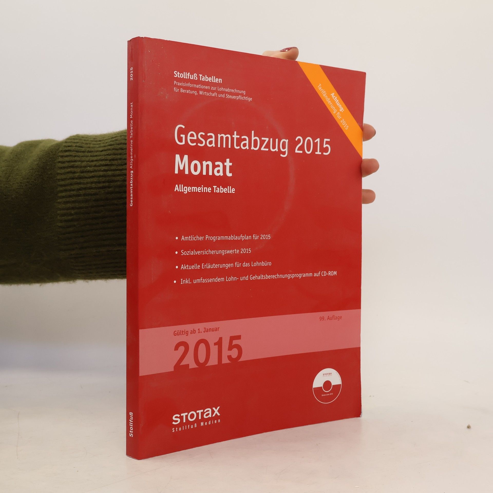 Collectif d'auteurs Tabelle, Gesamtabzug 2015 Monat