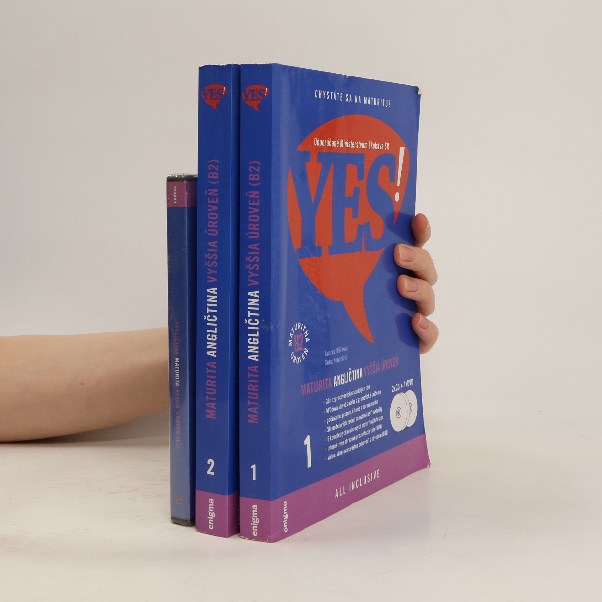 Soňa Kondelová Yes! Maturita Angličtina - Vyššia úroveň. Maturitná úroveň B2 + 2xCD, 1xDVD