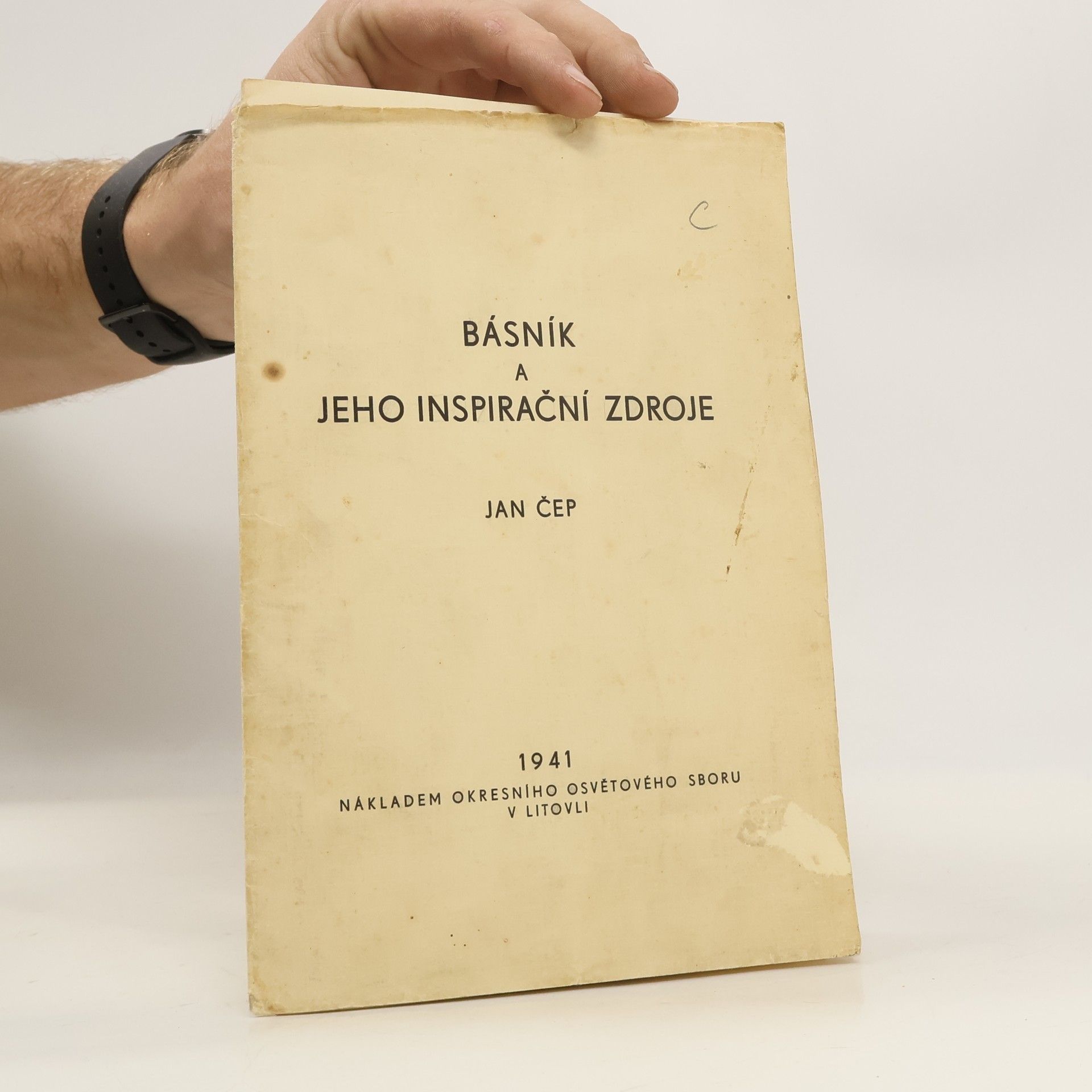 Jan Čep Básník a jeho inspirační zdroje