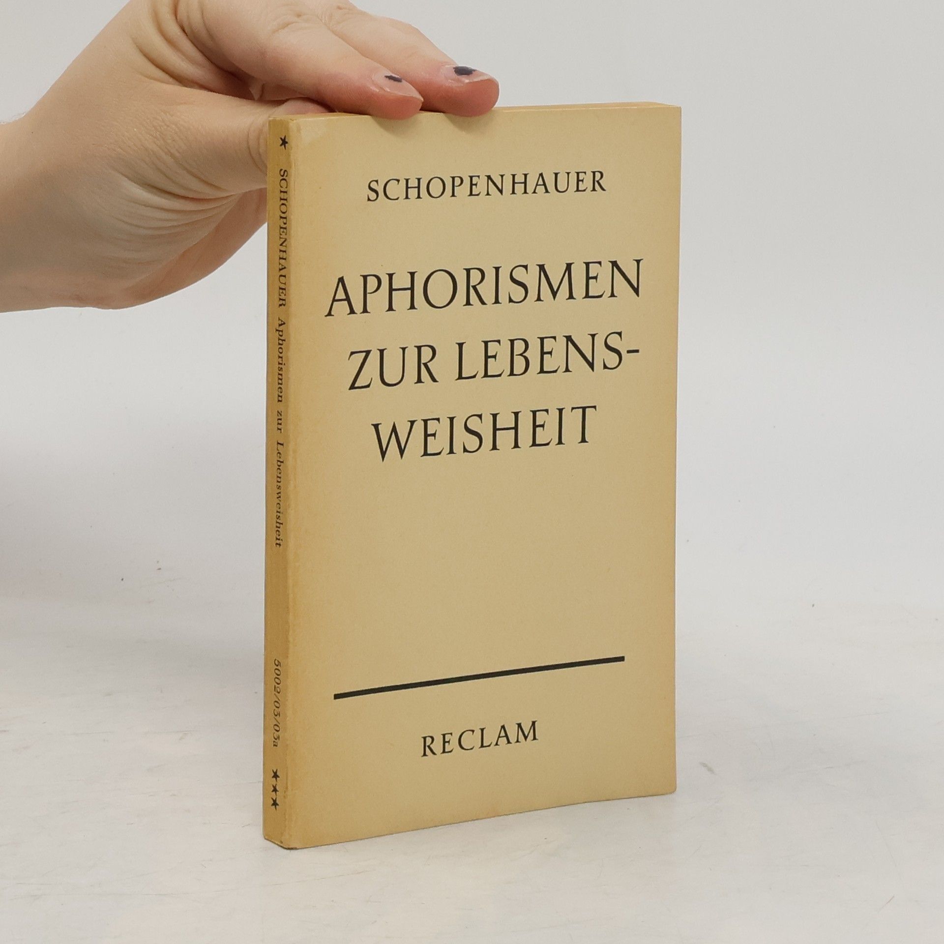 Arthur Schopenhauer Aphorismen zur Lebensweisheit