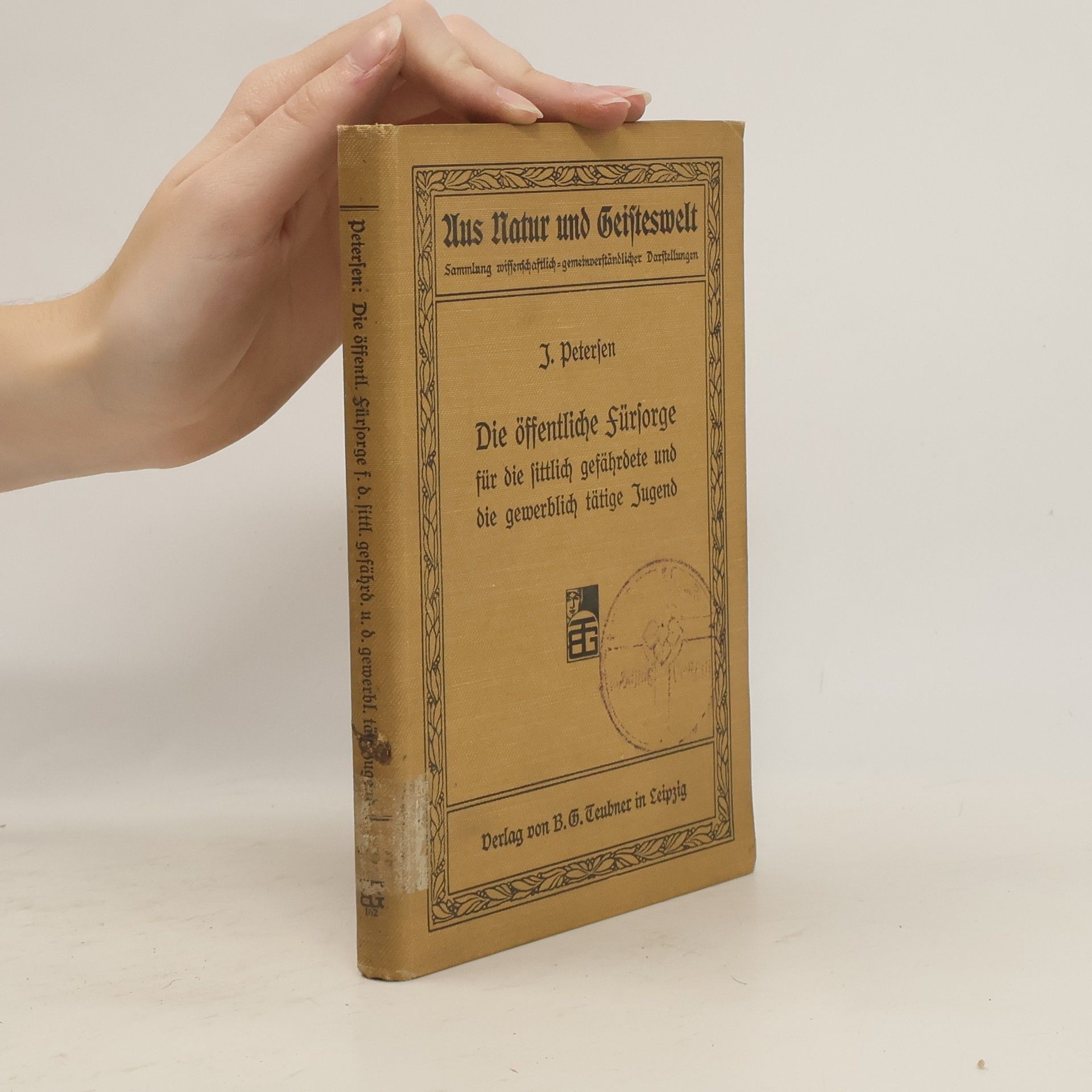 J. Petersen Die öffentliche Fürsorge für die sittlich gefährdete und die gewerblich tätige Jugend