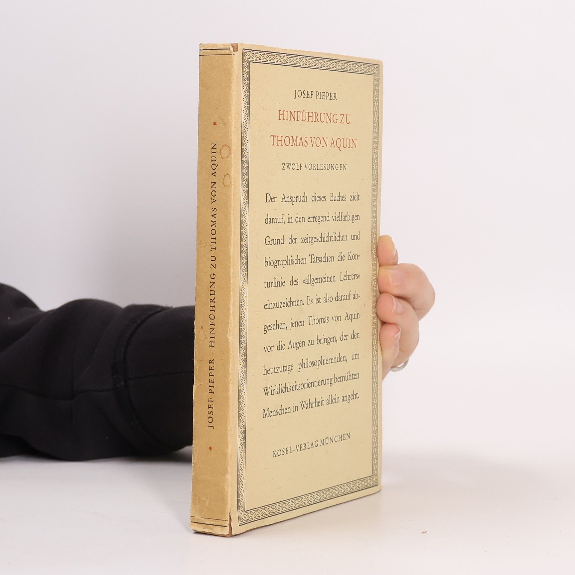 Josef Pieper Hinführung zu Thomas von Aquin