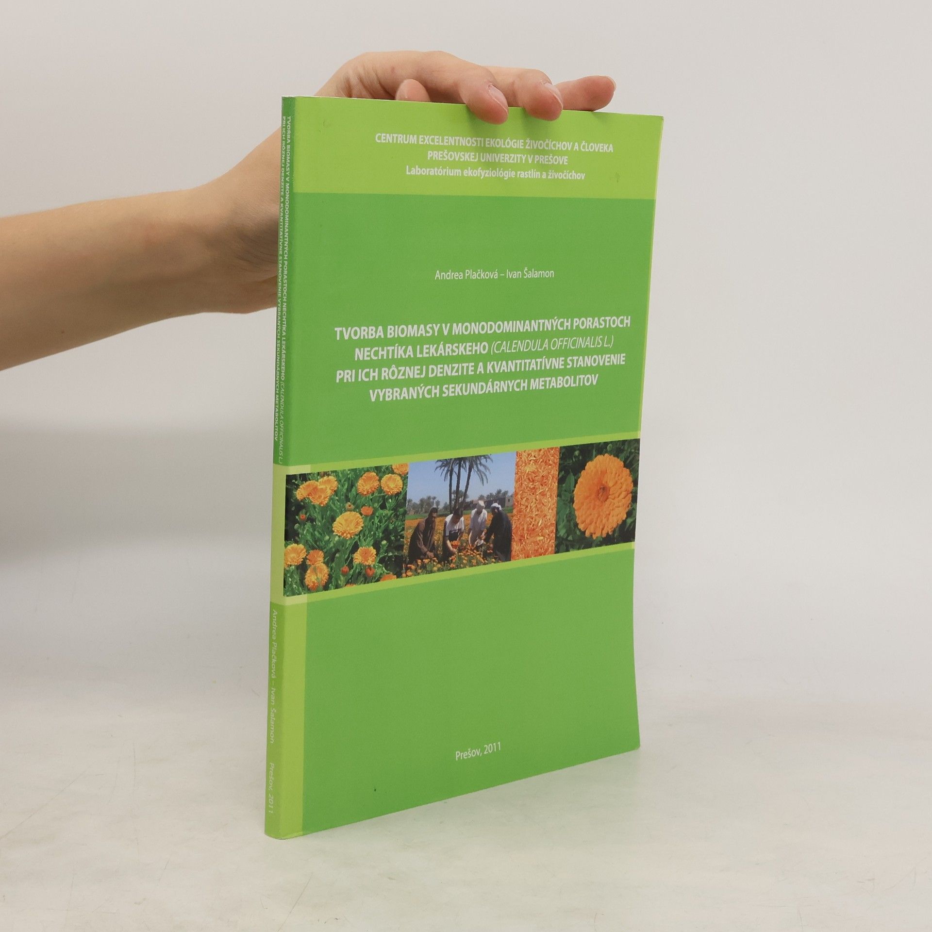 Andreas Plack Tvorba biomasy v monodominantných porastoch nechtíka lekárského (Calendula officinalis L.) pri ich rôznej denzite a kvantitatívne stanovenie vybraných sekundárnych metabolitov