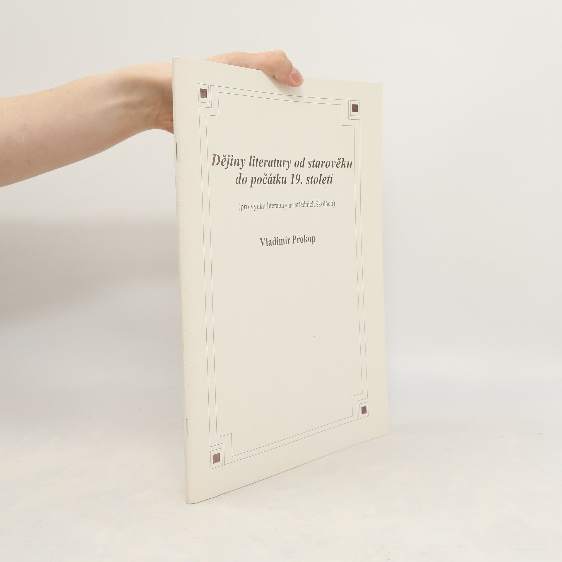 AA.VV. Dějiny literatury od starověku do počátku 19. století