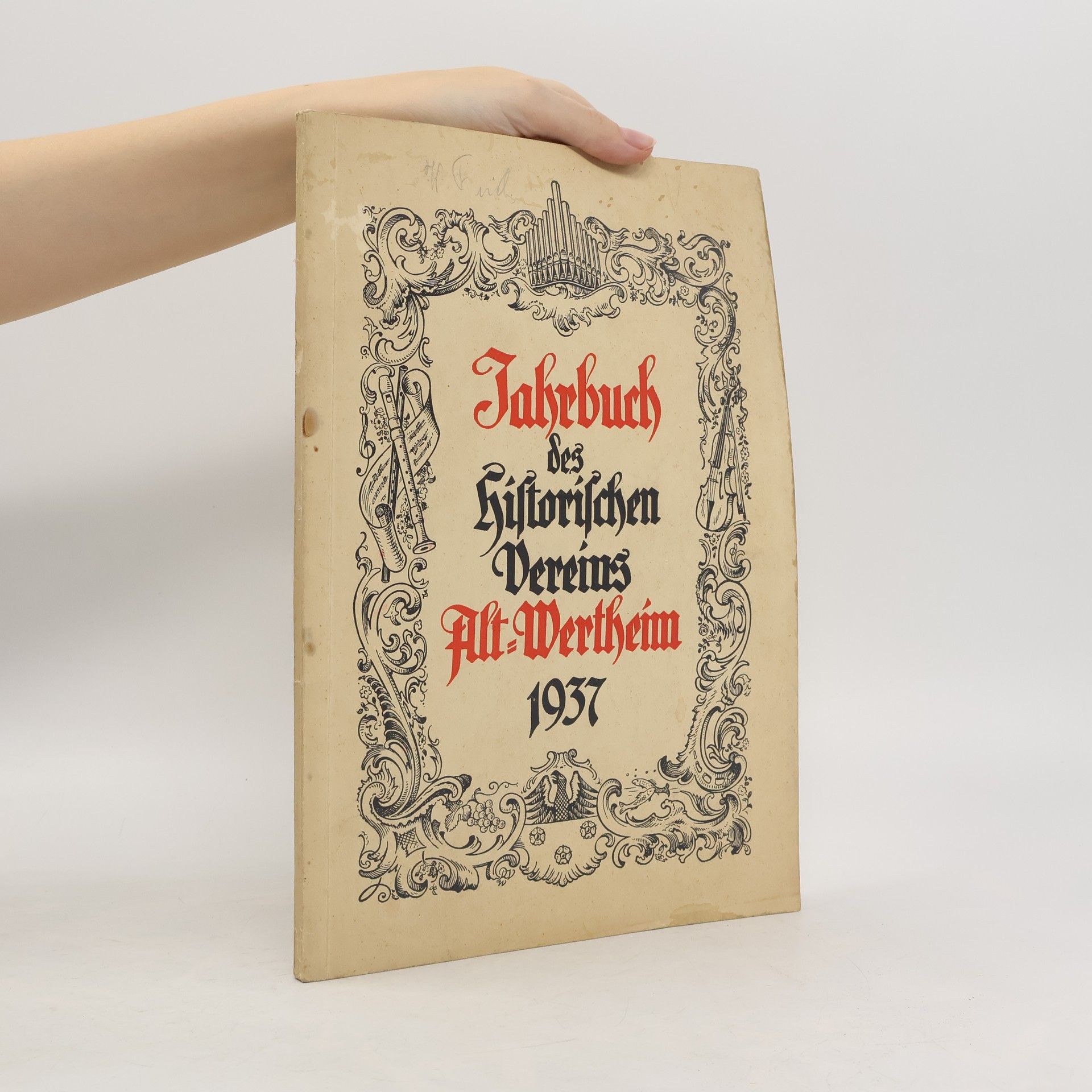 AA.VV. Jahrbuch des historischen Vereins Alt-Wertheim 1937