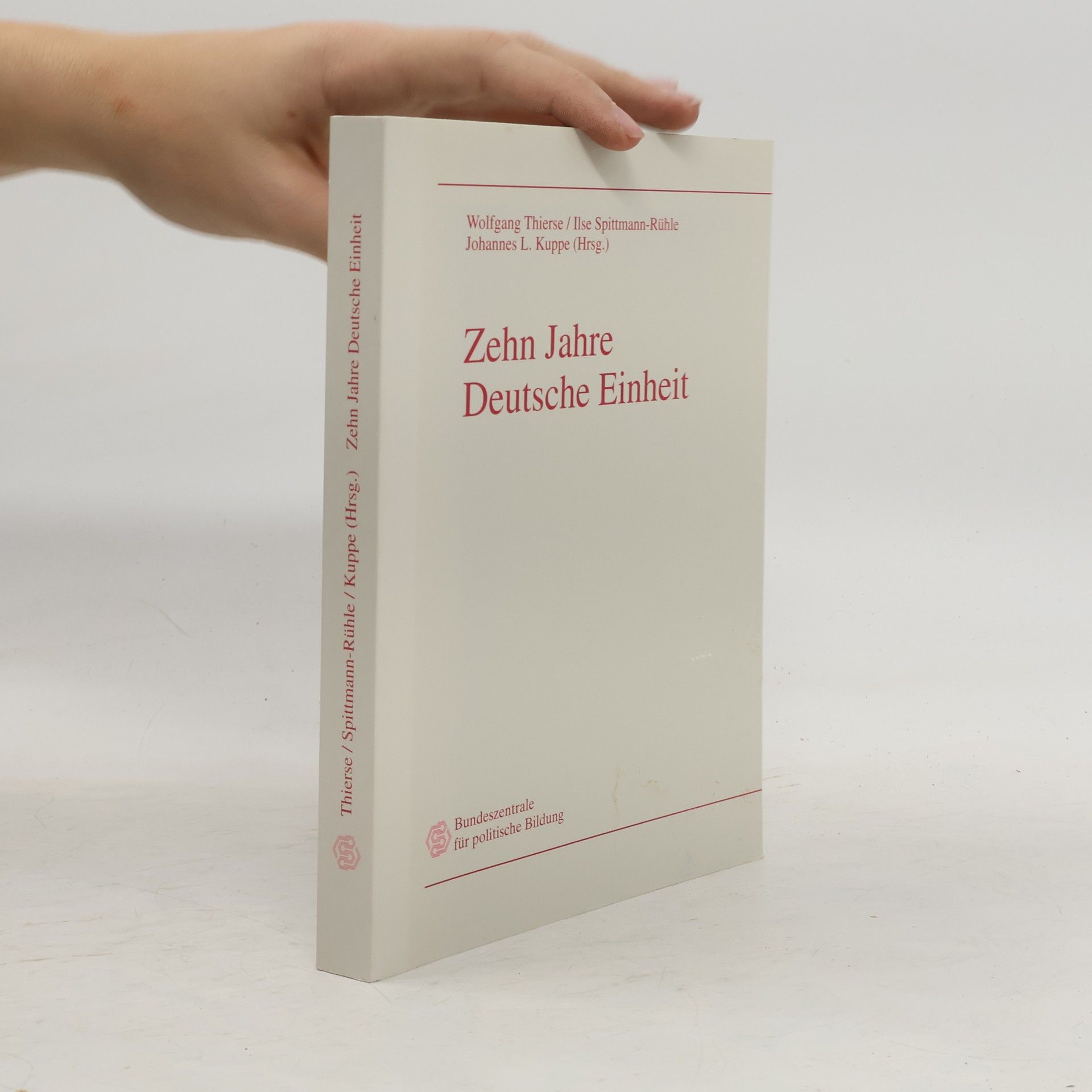 Wolfgang Thierse Zehn Jahre deutsche Einheit