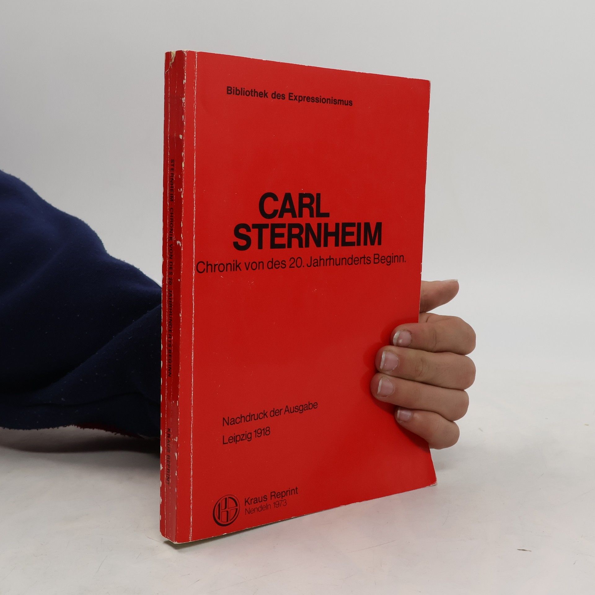 Carl Sternheim Chronik von des 20. Jahrhunderts Beginn