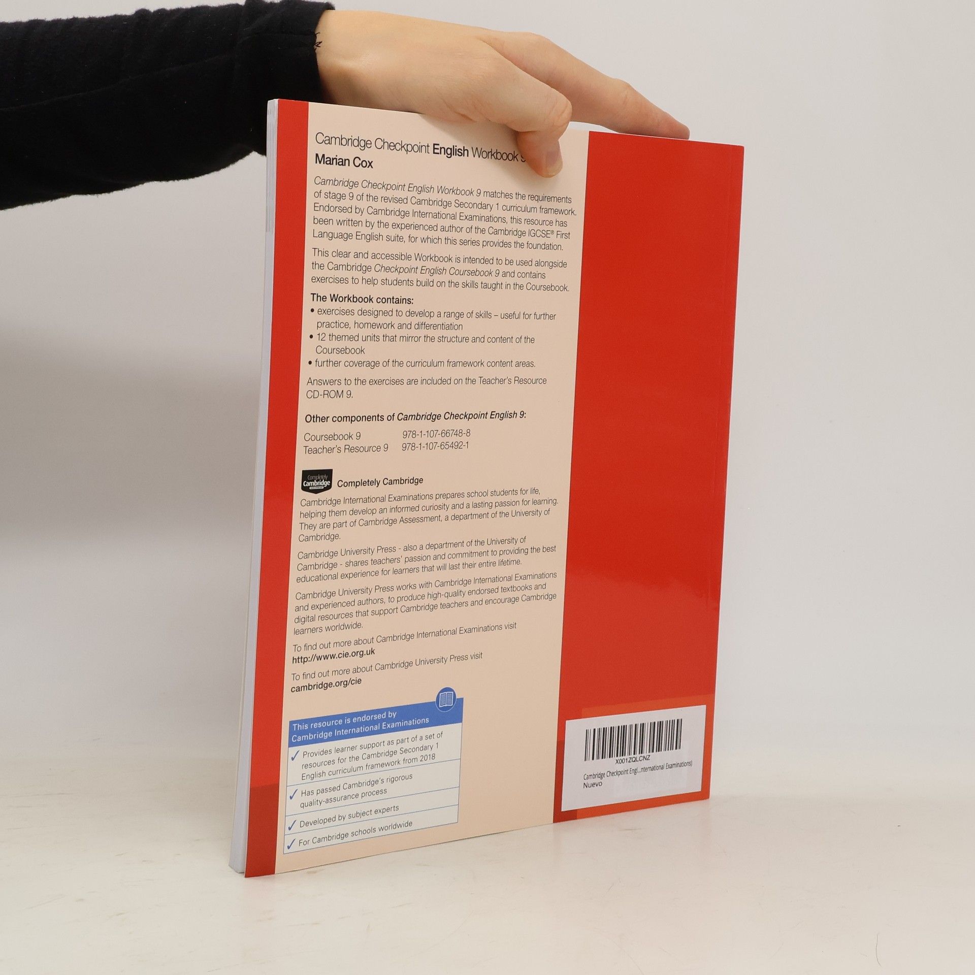 Marian Cox Cambridge Checkpoint English Workbook 9