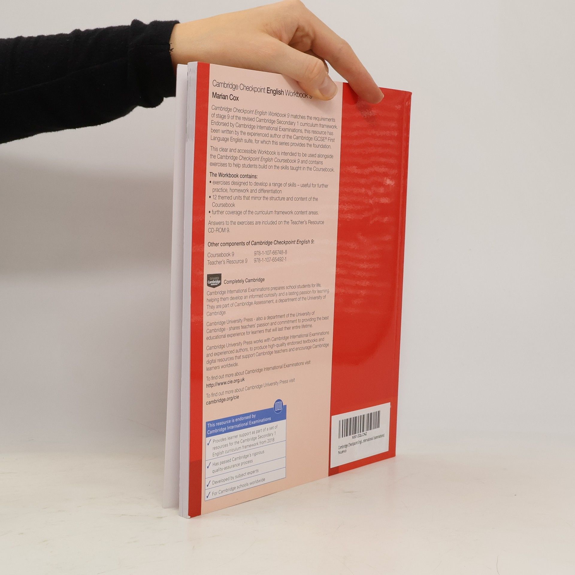 Marian Cox Cambridge Checkpoint English Workbook 9