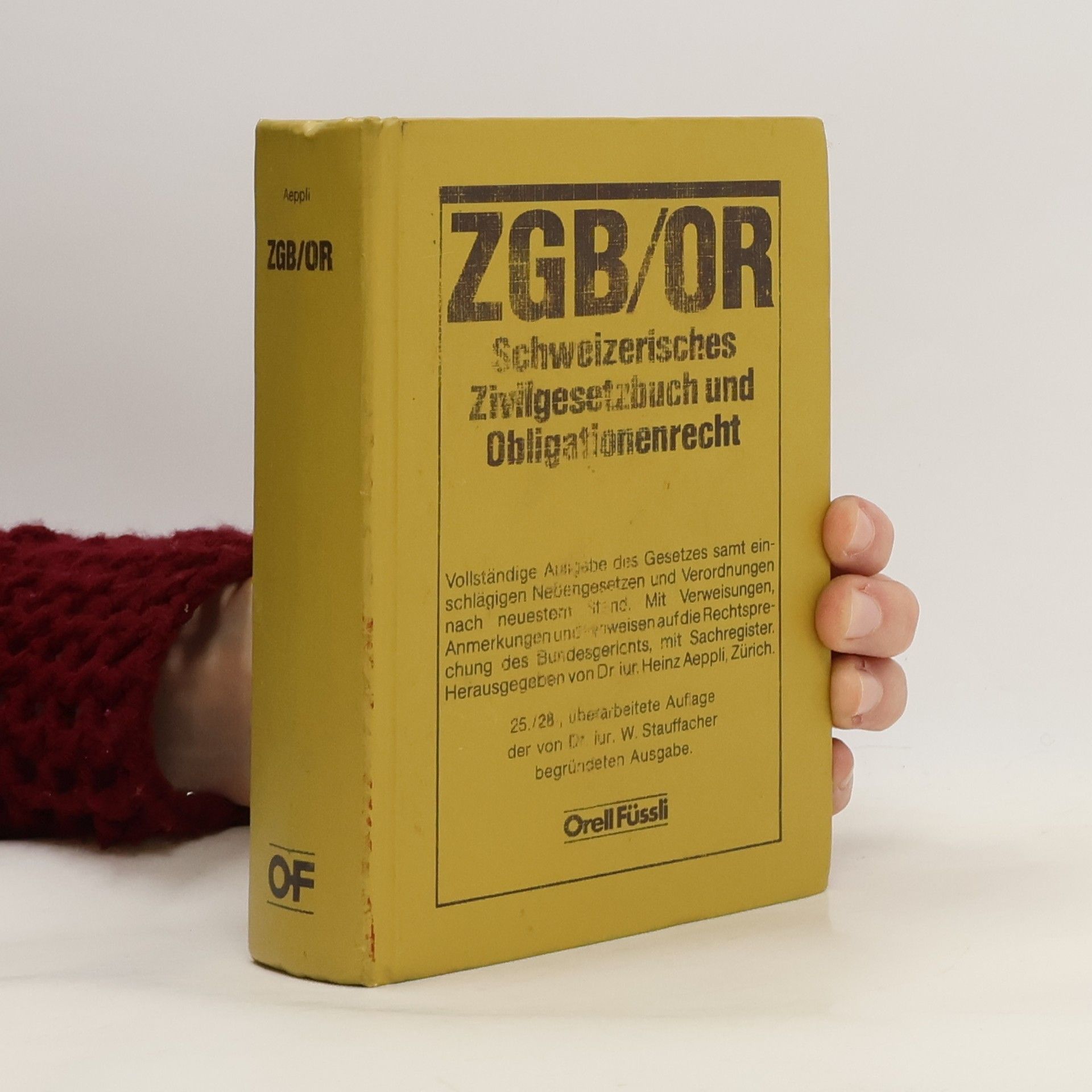 Thomas Sutter-Somm ZGB OR - Schweizerisches Zivilgesetzbuch und Obligationenrecht