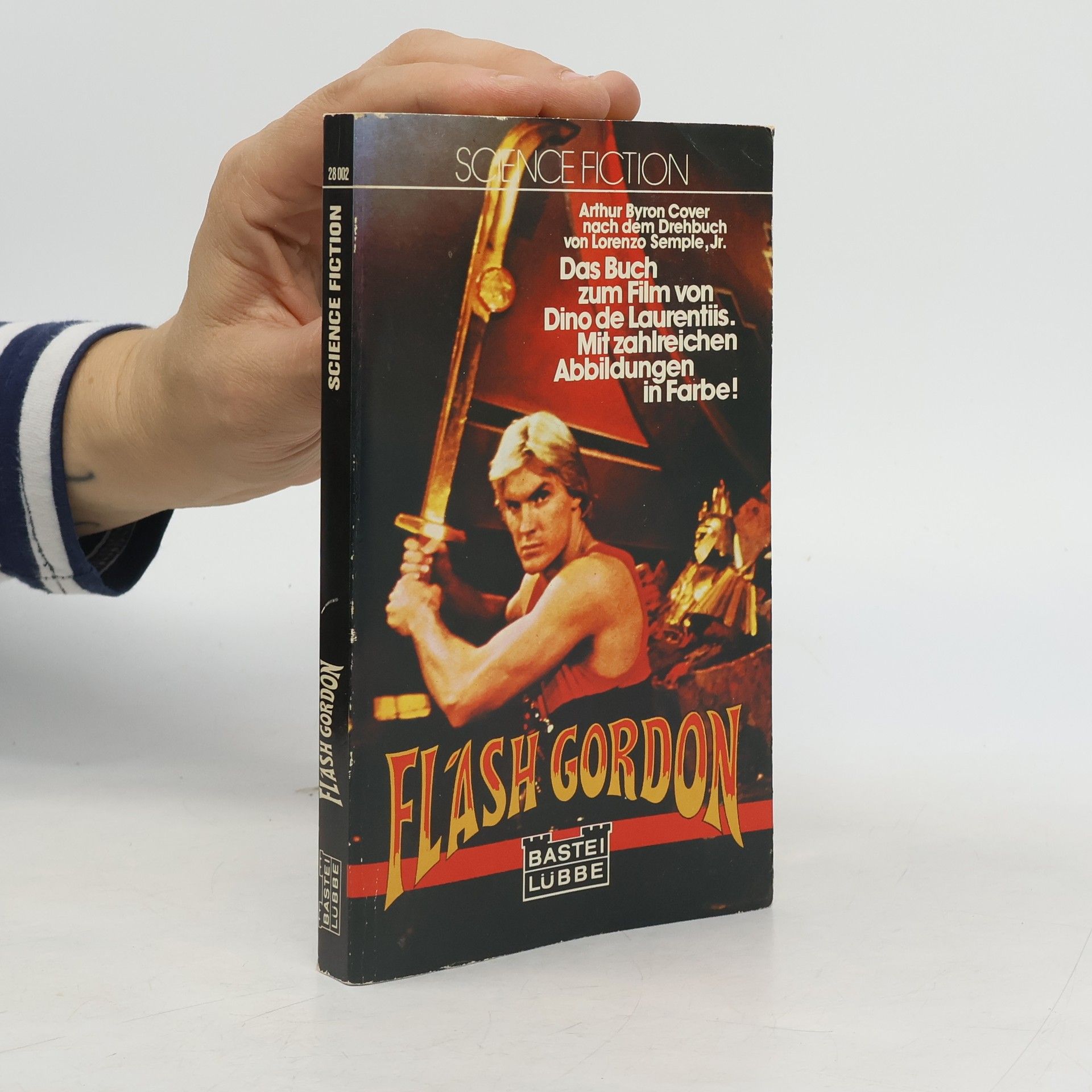 Arthur B. Cover Flash Gordon. Science Fiction-Roman. Nach d. Filmdrehbuch v. Lorenzo Semple