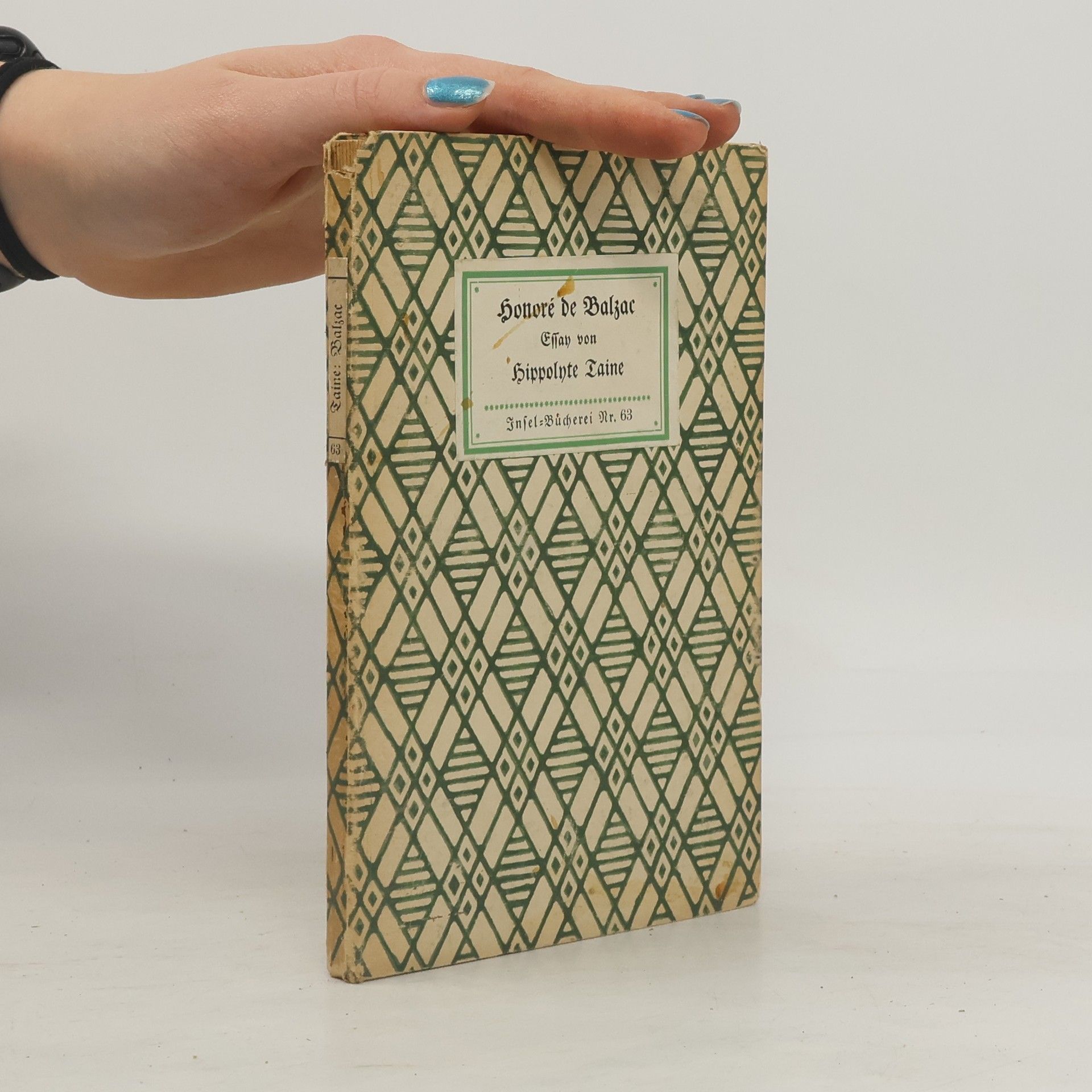 Hippolyte Taine Honoré de Balzac