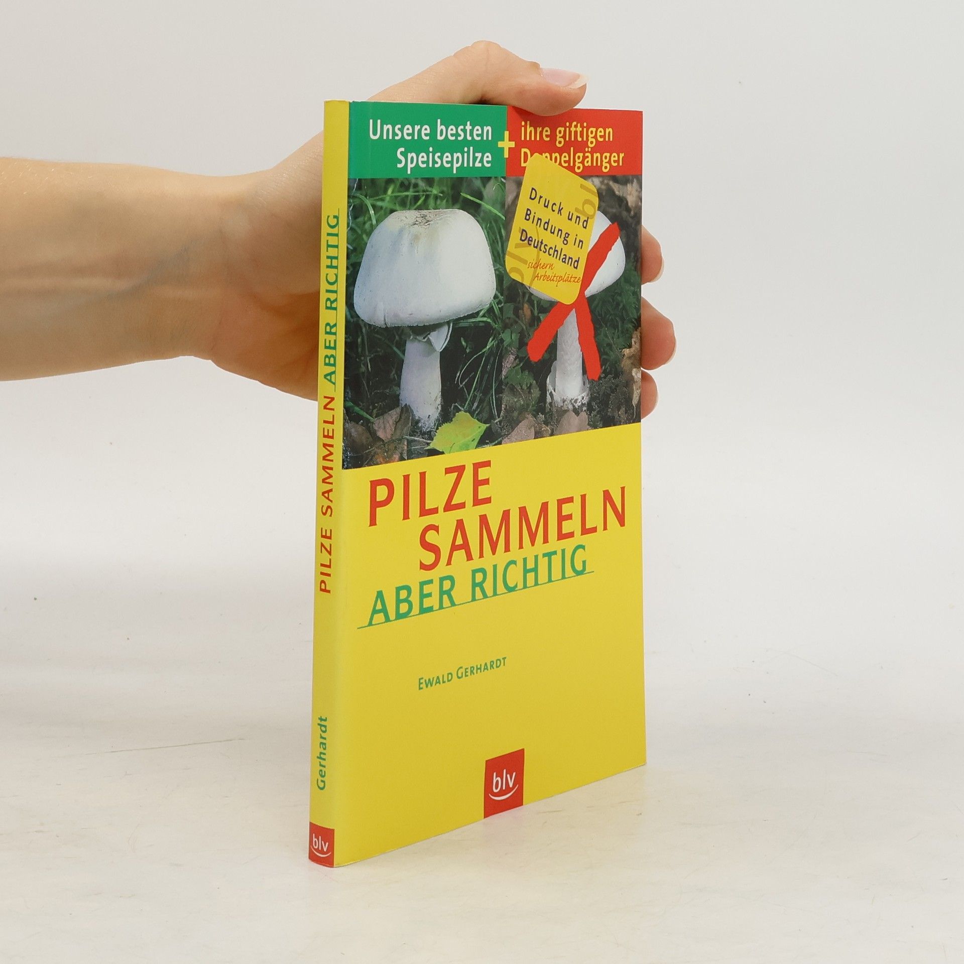 Ewald Gerhardt Pilze sammeln, aber richtig