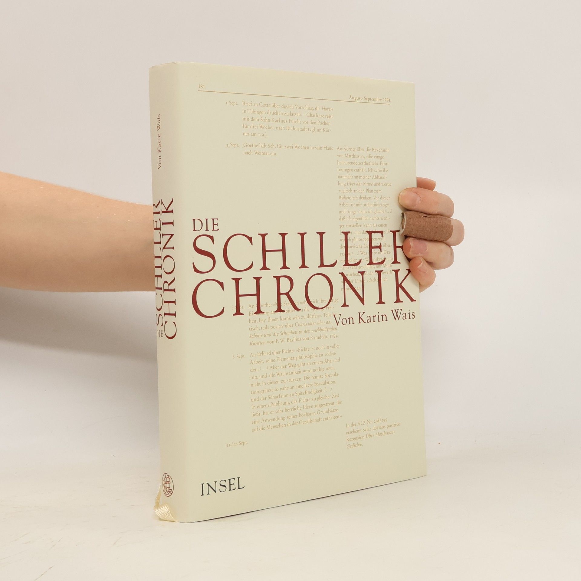 Karin Wais Die Schiller-Chronik