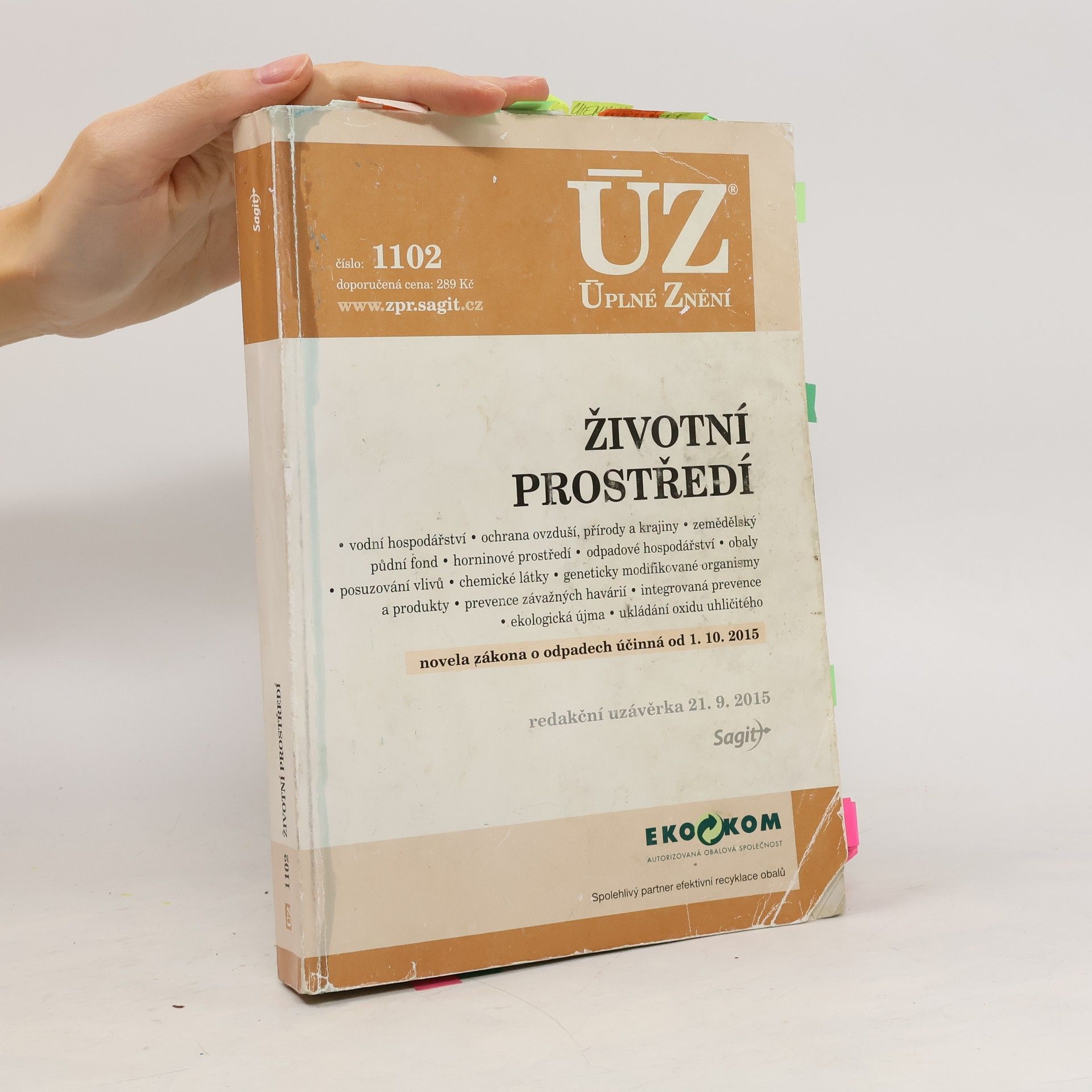 Autorenkollektiv Životní prostředí. Novela zákona o odpadech účinná od 1.10.2015