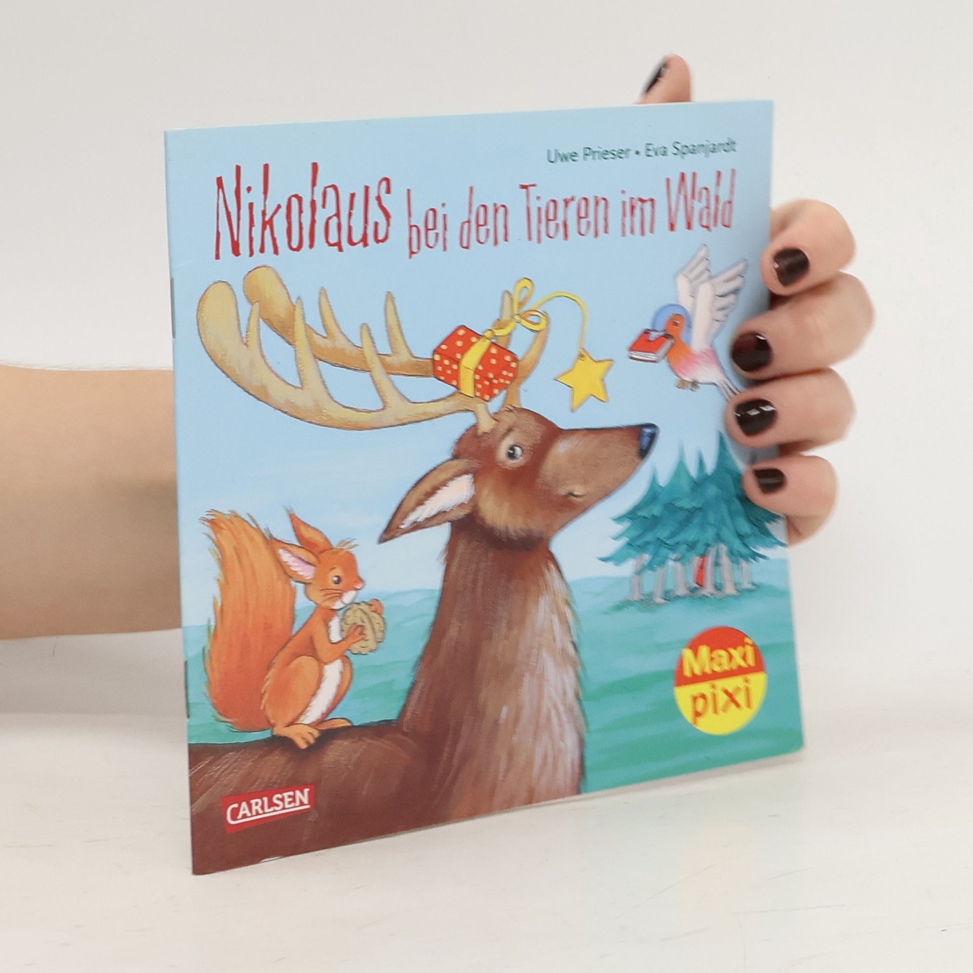 Nikolaus bei den Tieren im Wald