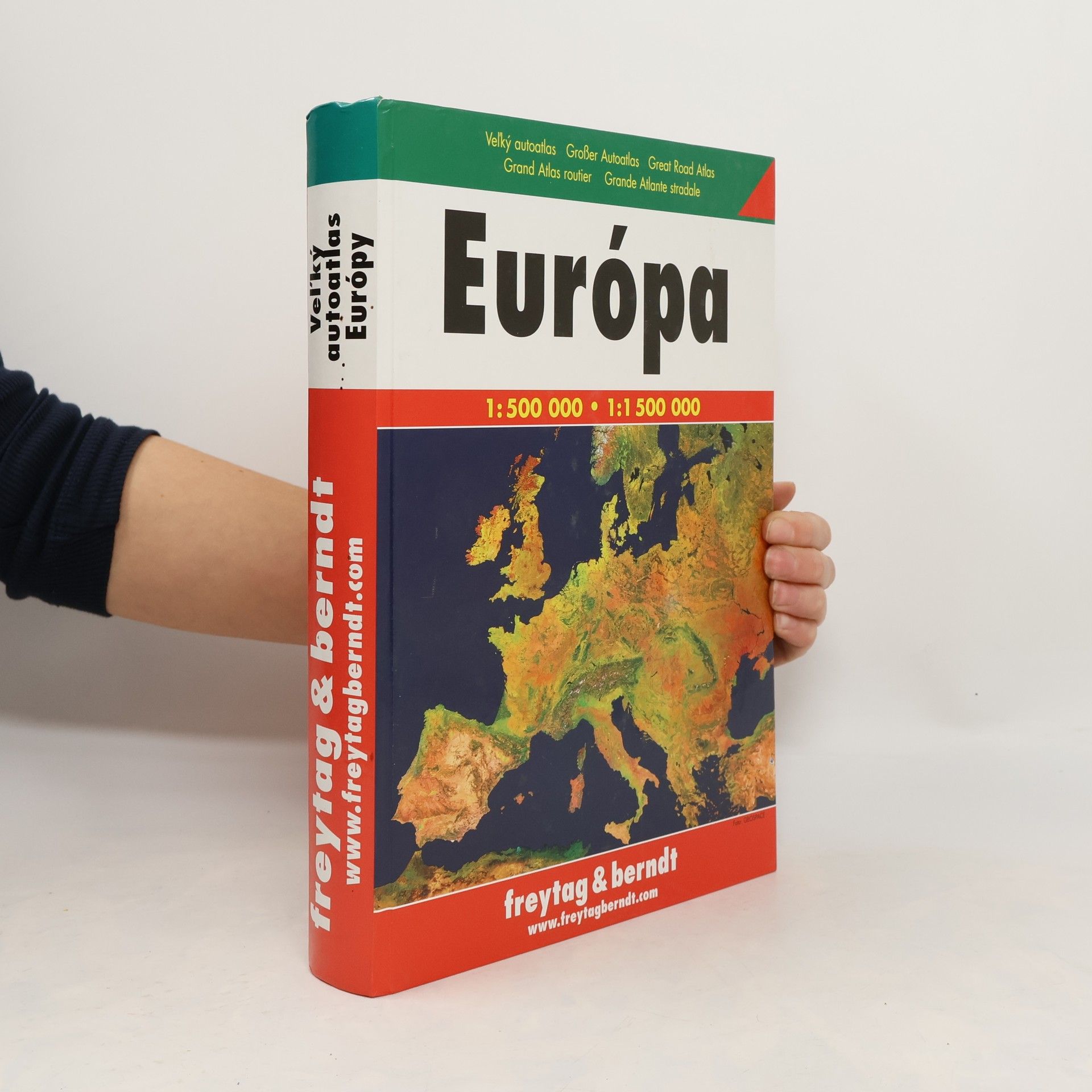 Autorenkollektiv Európa. Veľký autoatlas Európy 1:500 000 : 1:500 000