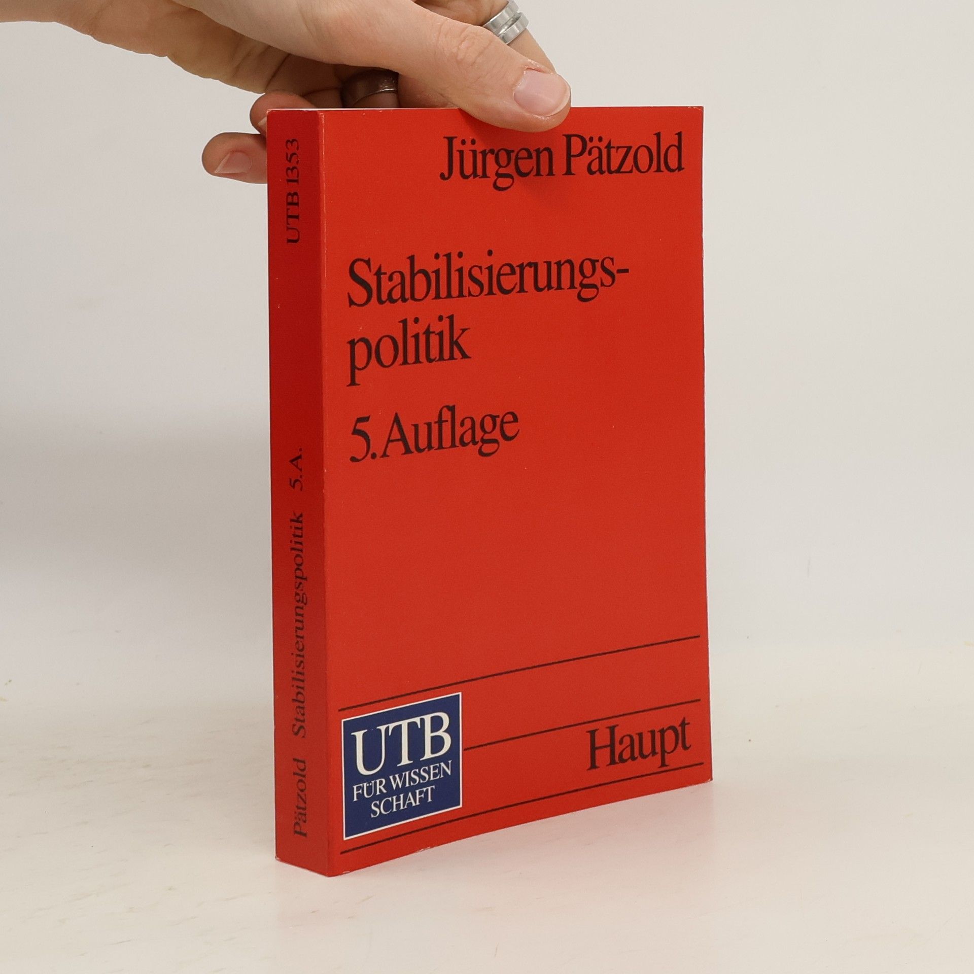 Jürgen Pätzold UTB: Stabilisierungspolitik