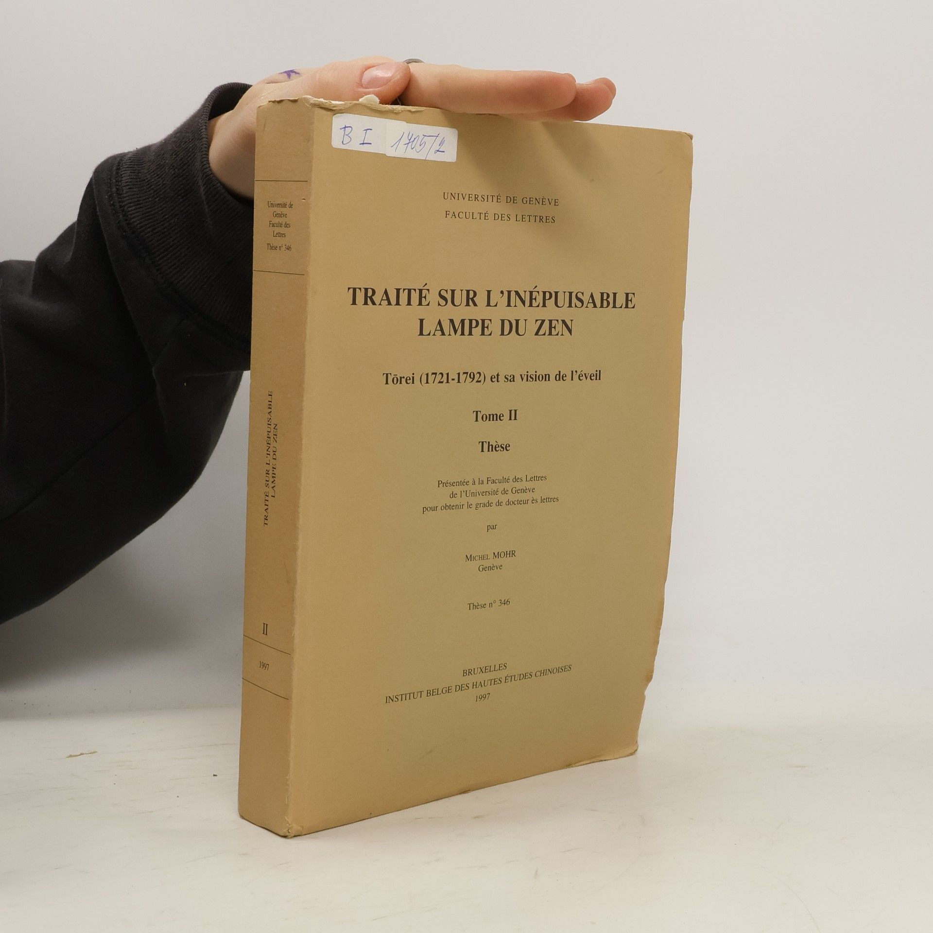Michel Mohr Traité sur l'inépuisable lampe du Zen