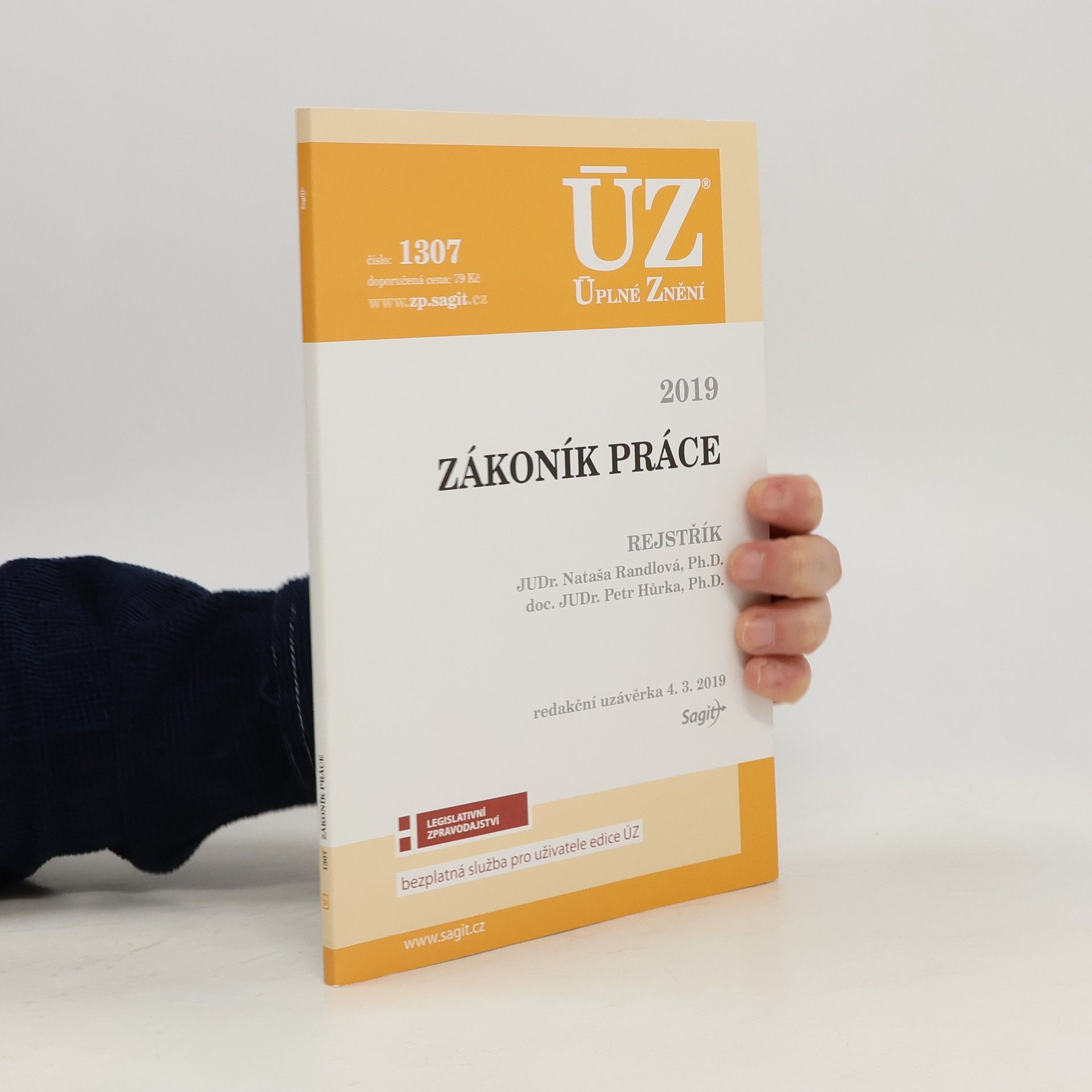 Nataša Randlová Zákoník práce 2019 : rejstřík