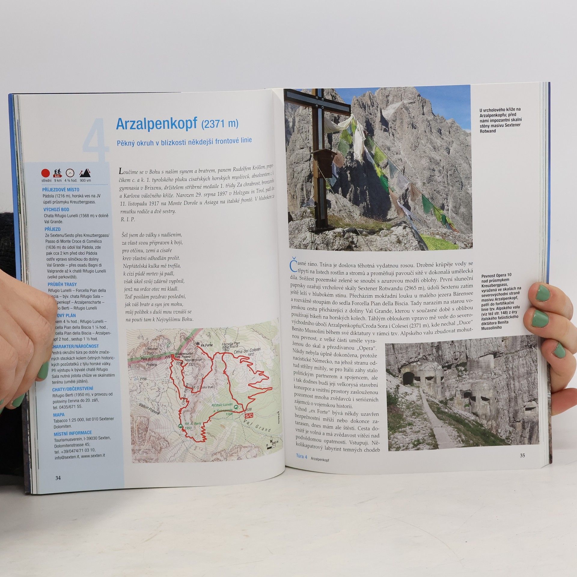 Eugen Eduard Hüsler Vojenské stezky v Dolomitech - 30 neobyčejných túr, Historická fakta a zajímavosti (GPS tracky ke stažení)