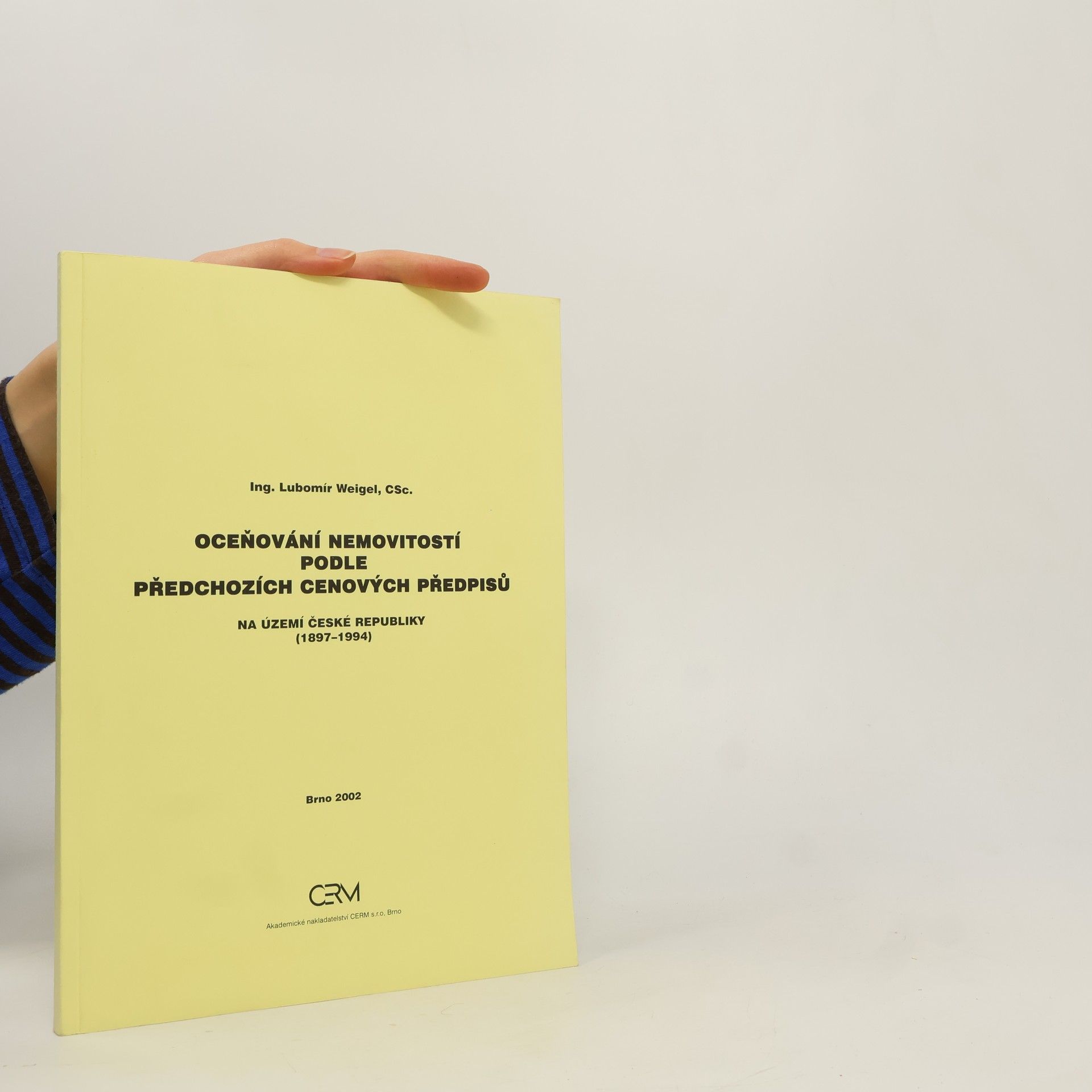 Oceňování nemovitostí podle předchozích cenových předpisů : na území České republiky (1897-1994)