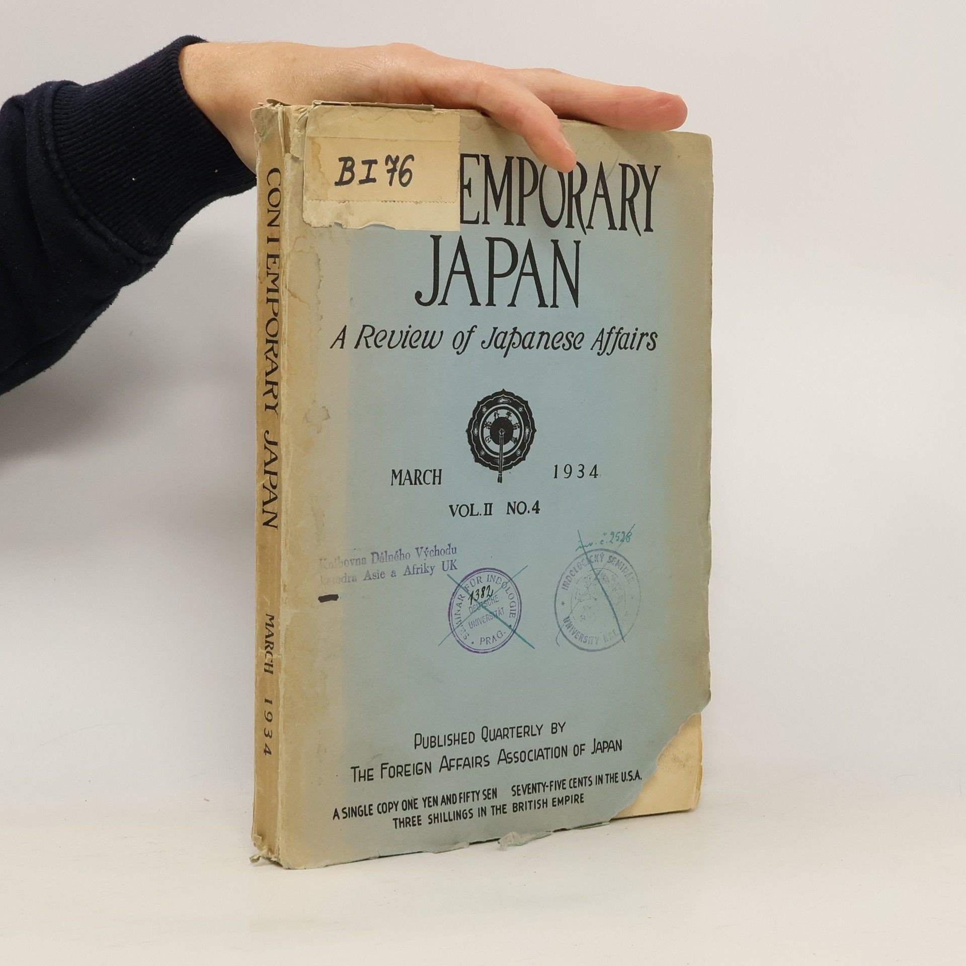 AA.VV. Contemporary Japan. A Review of Japanese Affairs 3/1934