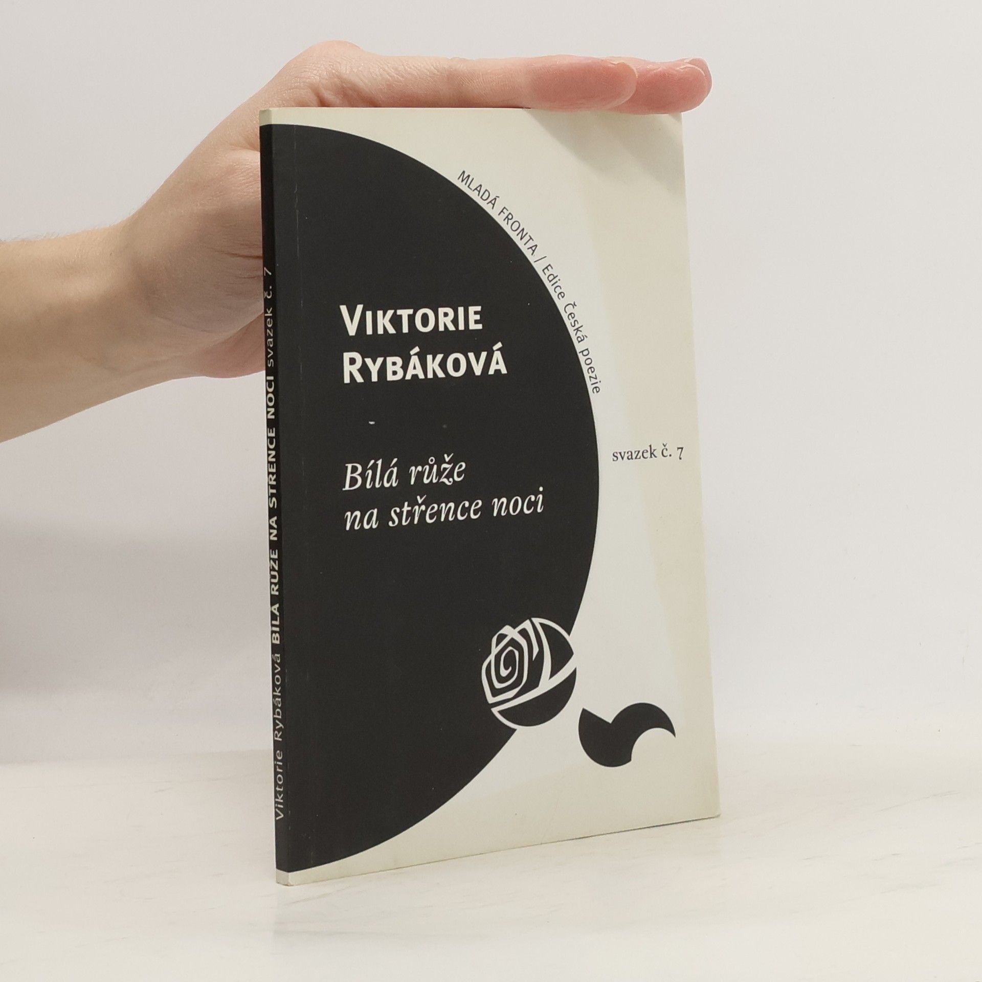 Viktorie Rybáková Bílá růže na střence noci