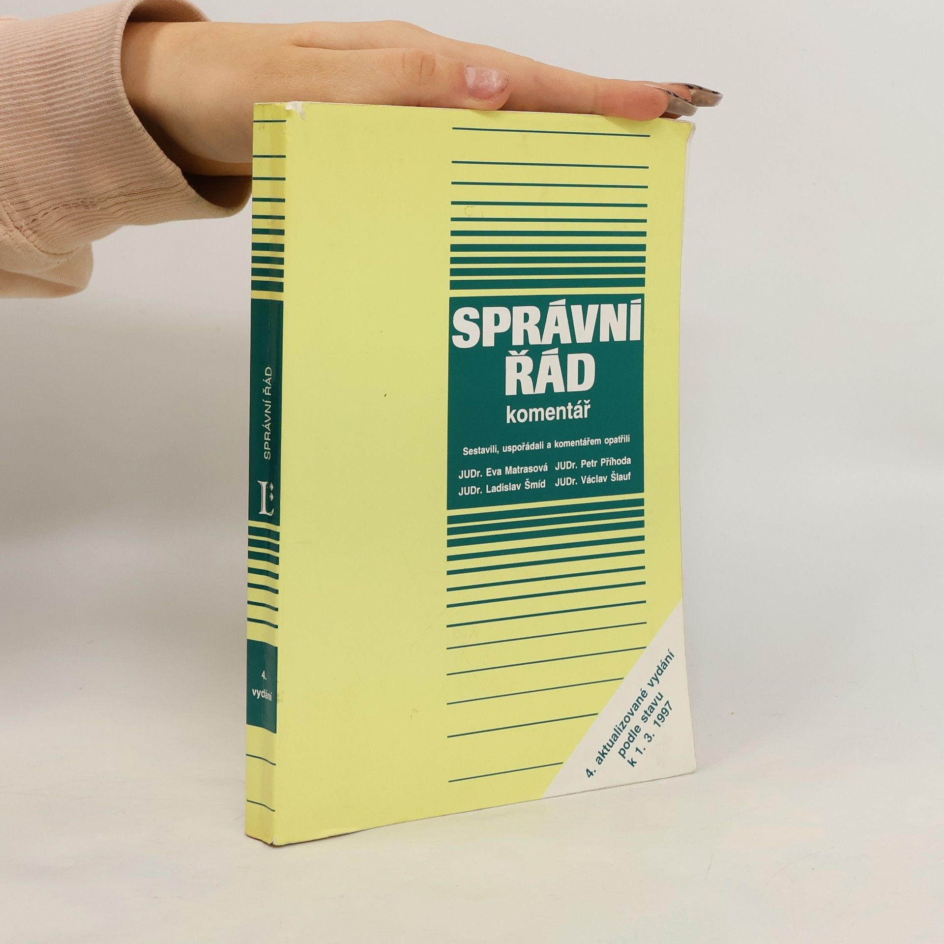 Správní řád. Komentář. Podle stavu k 1.3.1998.