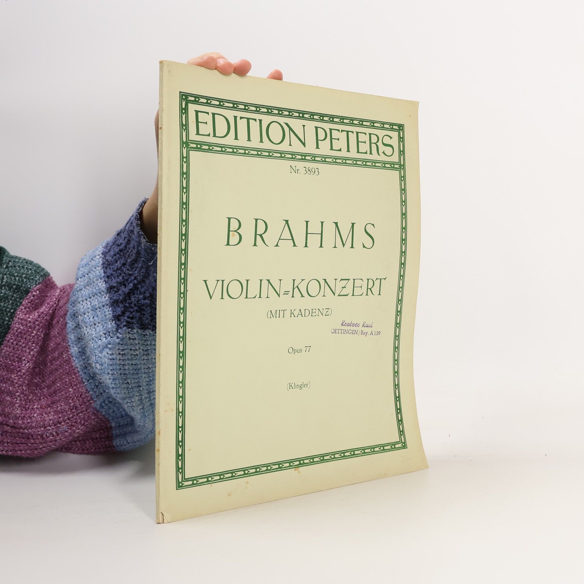 Johannes Brahms Brahms Violin Konzert. Opus 77