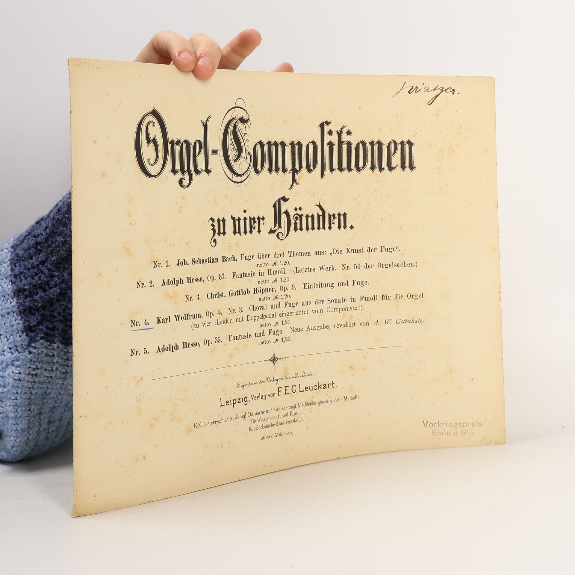 AA.VV. Orgel-Compositionen zu vier Händen