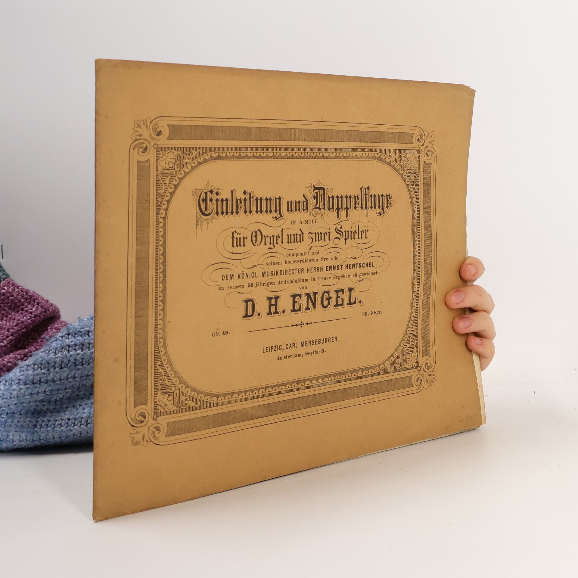 David H. Engel Einleitung und Doppelfuge in A-moll für Orgel und zwei Spieler 49