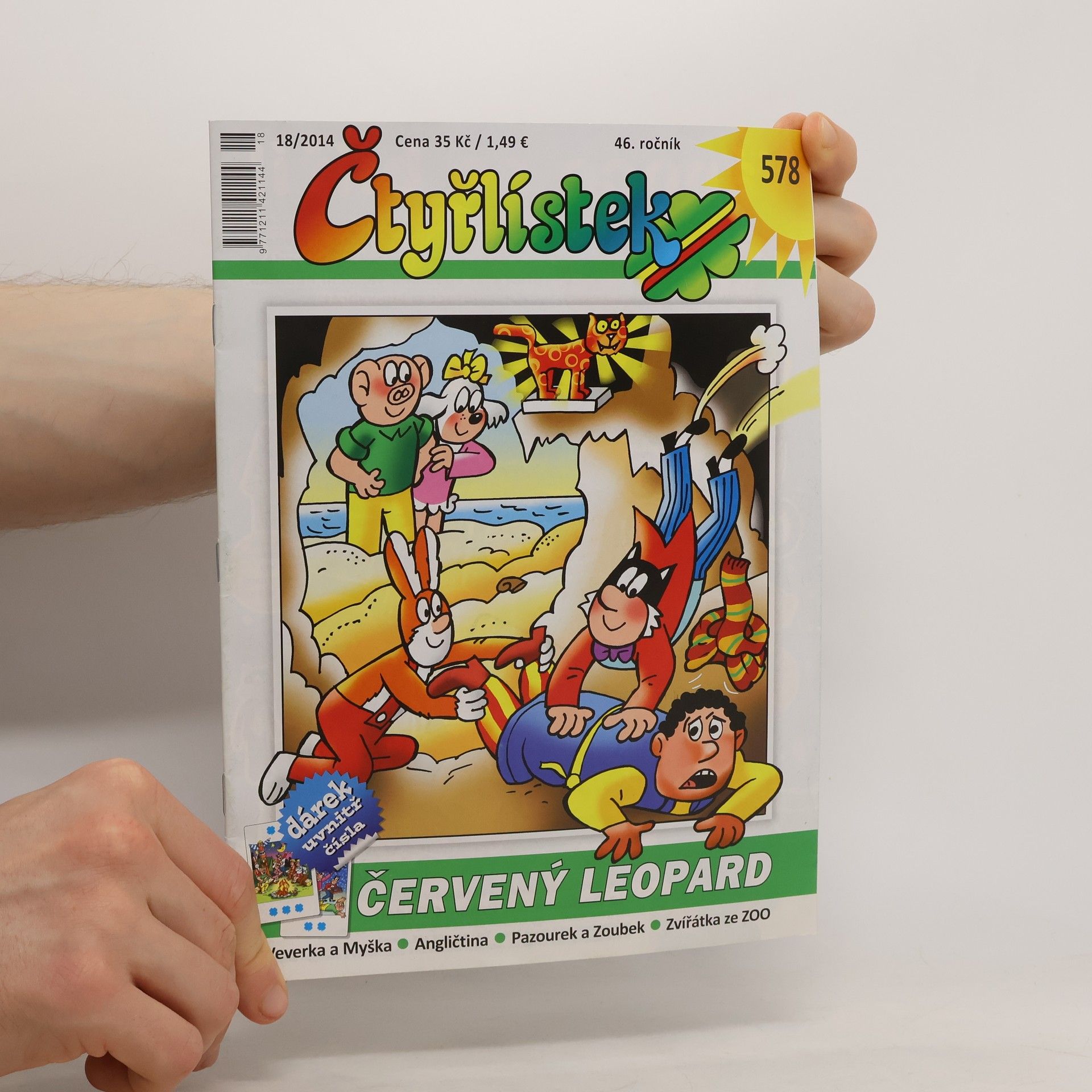 Collectif d'auteurs Čtyřlístek 18/2014 578. Červený leopard